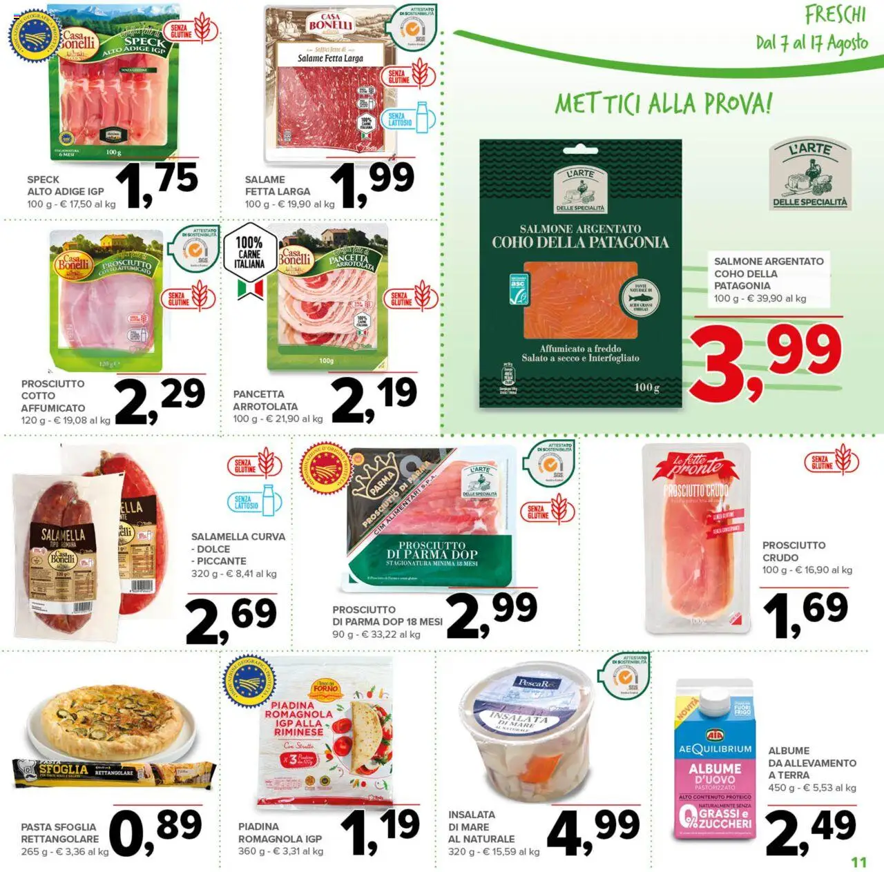 Volantino Todis del 07.08.2025 | Pagina: 11 | Prodotti: Salamella, Salame, Forno, Terra