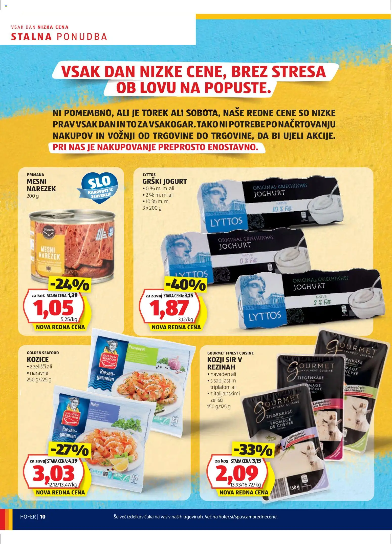 Hofer SI katalog | vrijedi od 13.11.2025 | Stranica: 10 | Proizvodi: Sir, Jogurt, Kozice