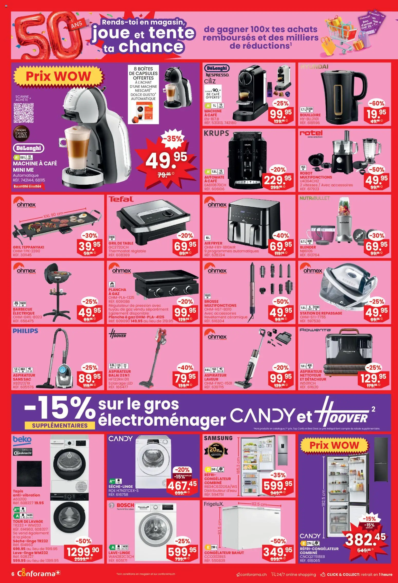 Conforama aktionen Sélection  – gültig ab 04.03.2026 | Seite: 6 | Produkte: Krups, Top, Bosch, Philips