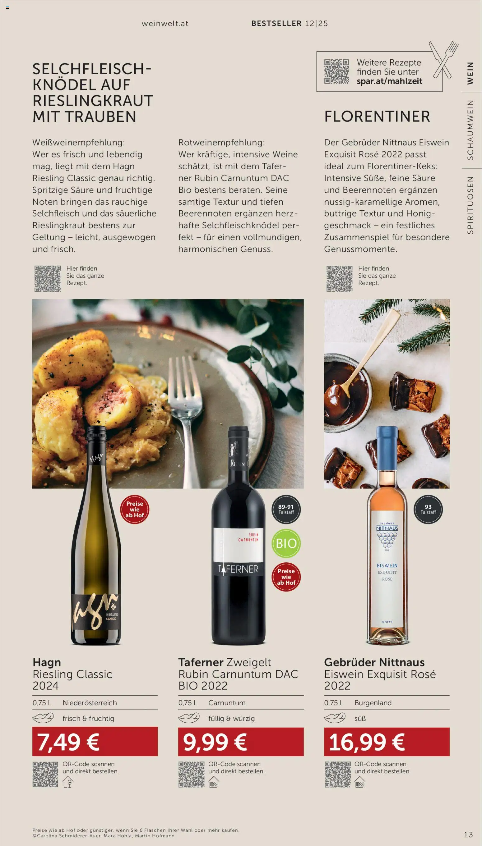 Interspar Wein Welt gültig ab 20.11.2025 | Seite: 13 | Produkte: Eis, Wein