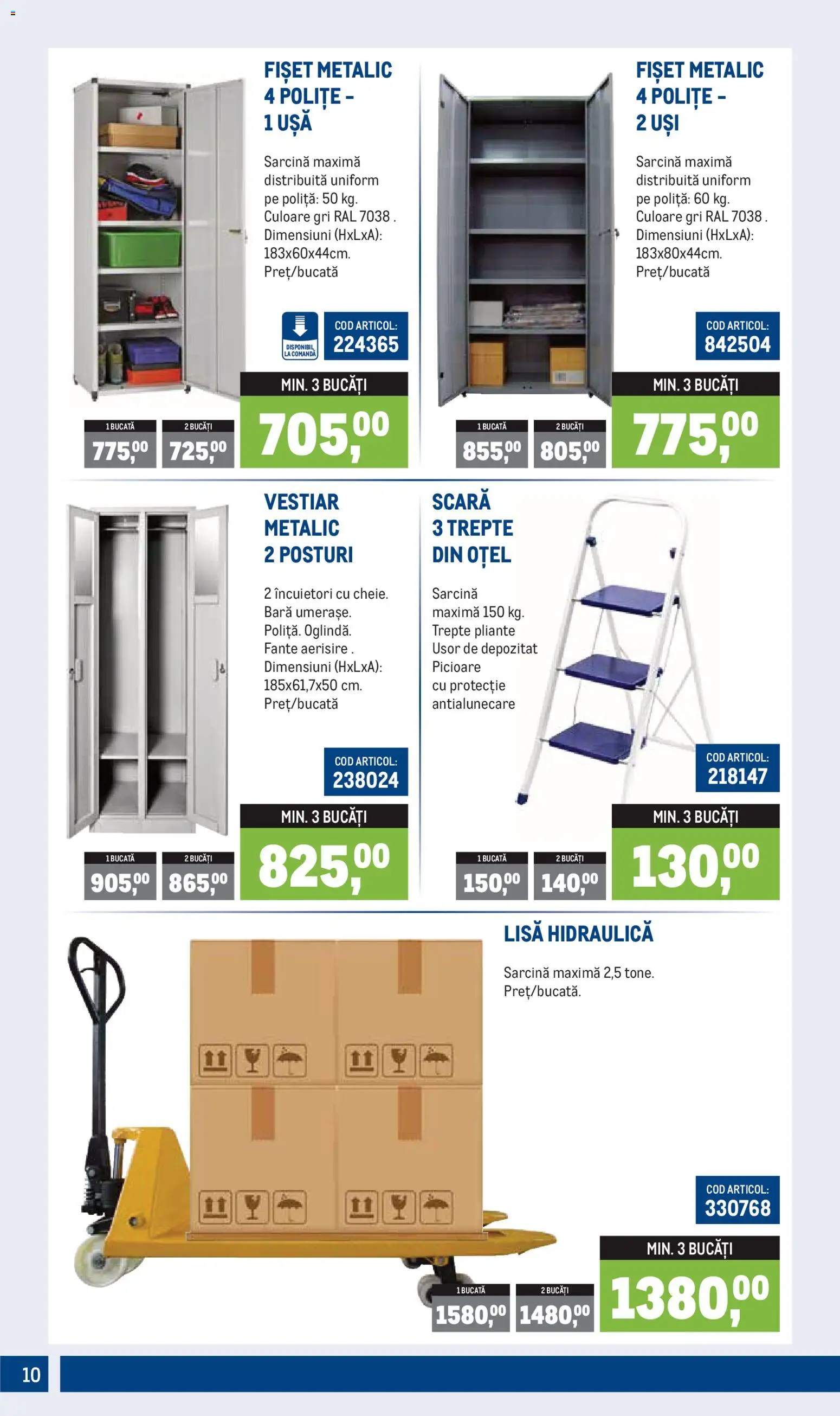 Noul catalog Metro – valabil de la 05.01.2026 | Pagină: 10 | Produse: Scară, Ușă