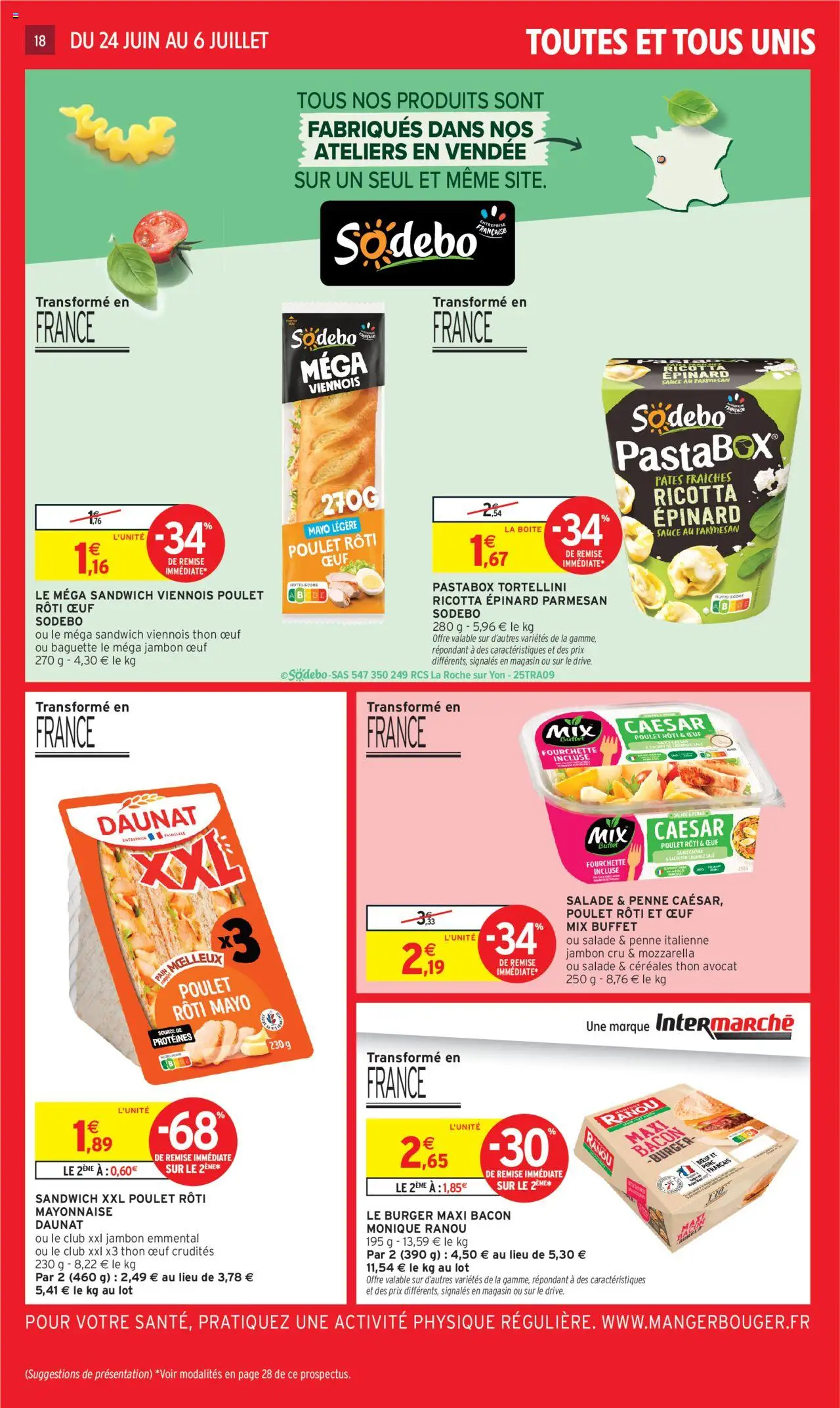  | Page: 20 | Produits: Sandwich, Mayonnaise, Buffet, Ricotta