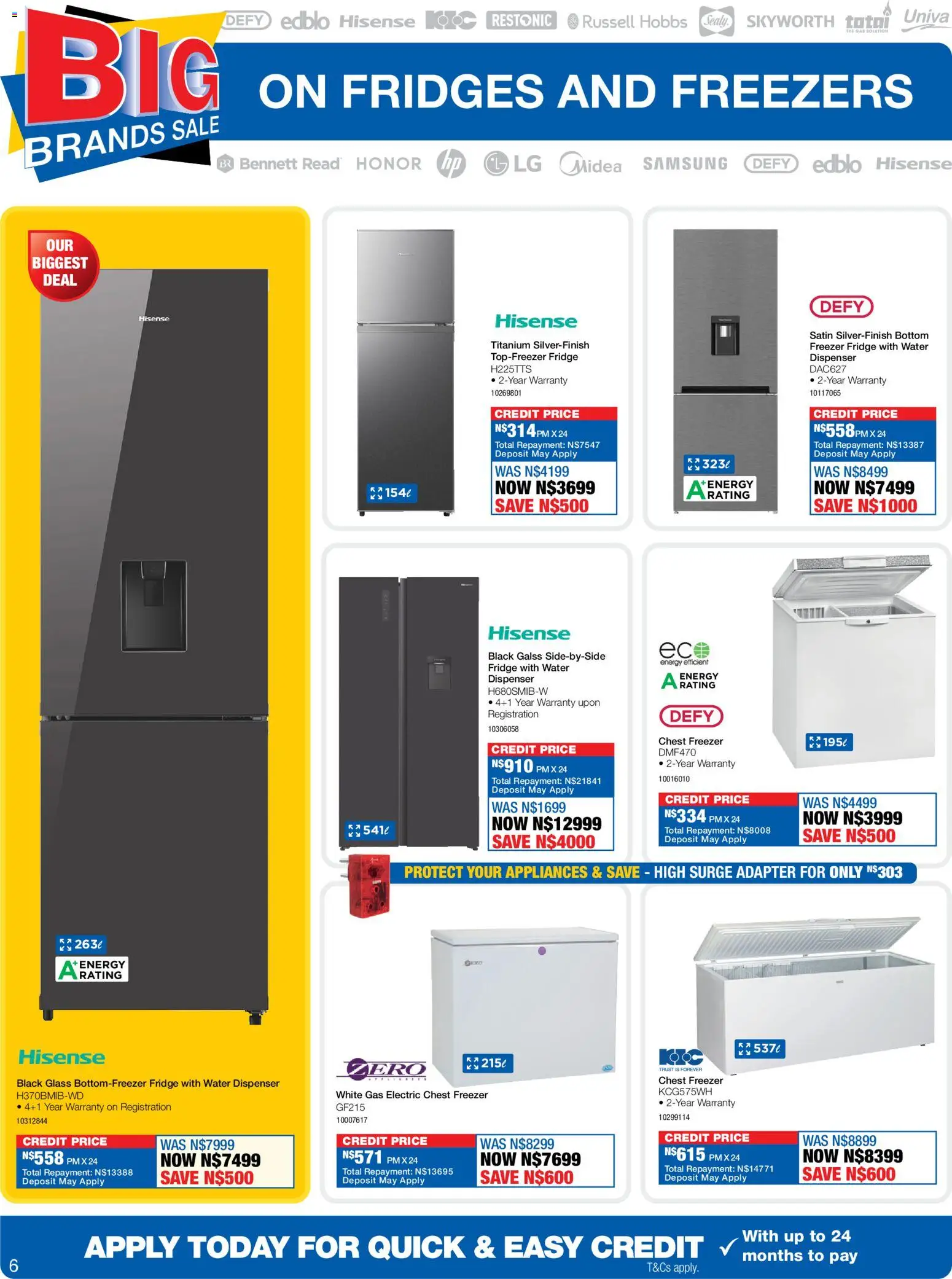 New OK Furniture catalogue – valid from 13.04.2026 | Page: 6 | Products: Adapter, Freezer, Freezer fridge, Chest freezer