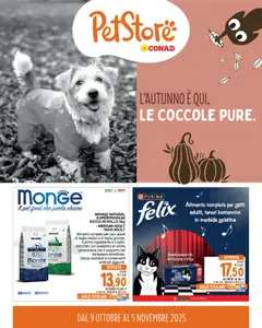Anteprima del volantino Conad PetStore Piemonte catalogo valido a partire dal 09.10.2025