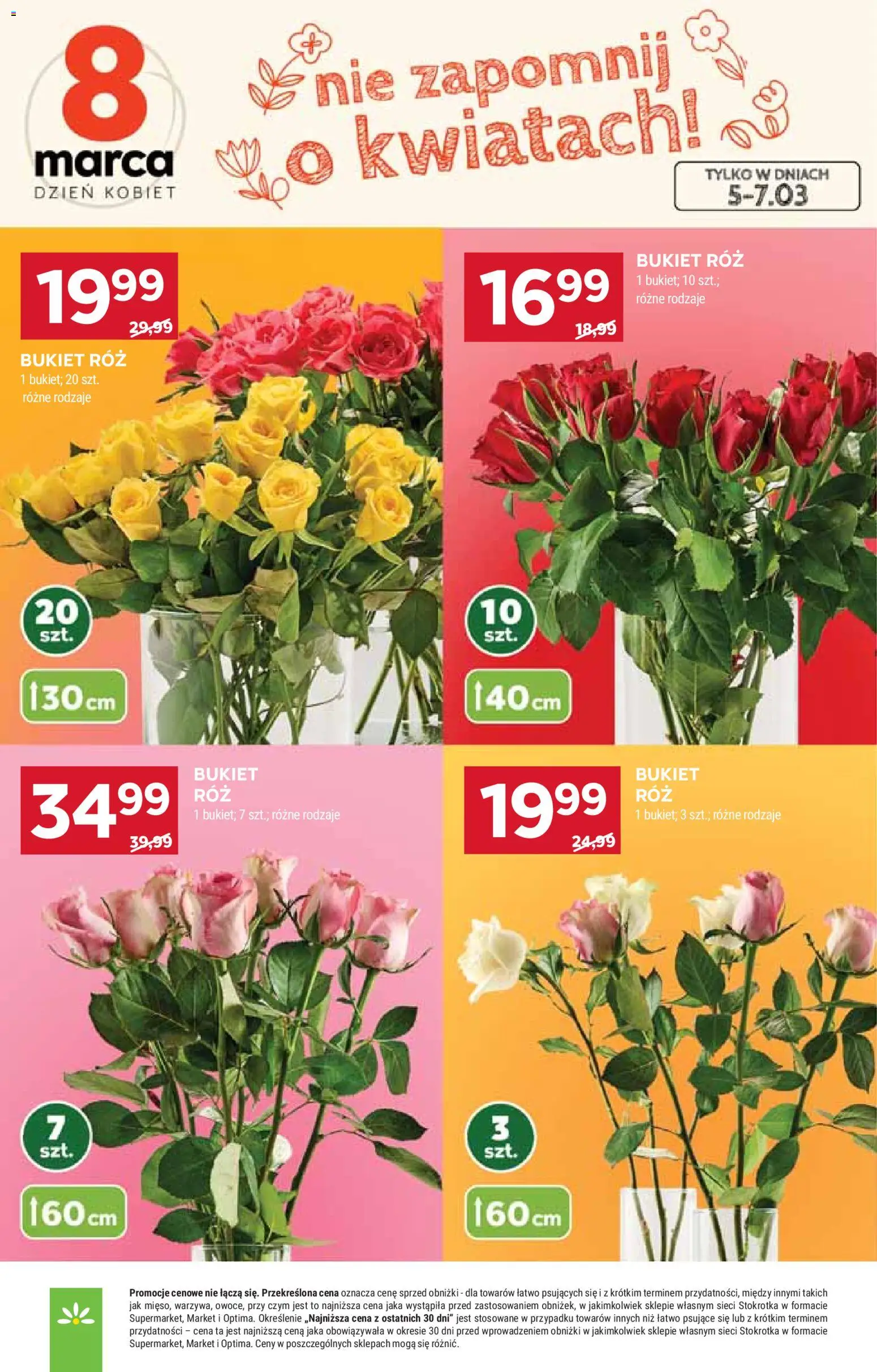 Stokrotka gazetka - Market od 05.03.2026 | Strona: 7 | Produkty: Stokrotka, Róż