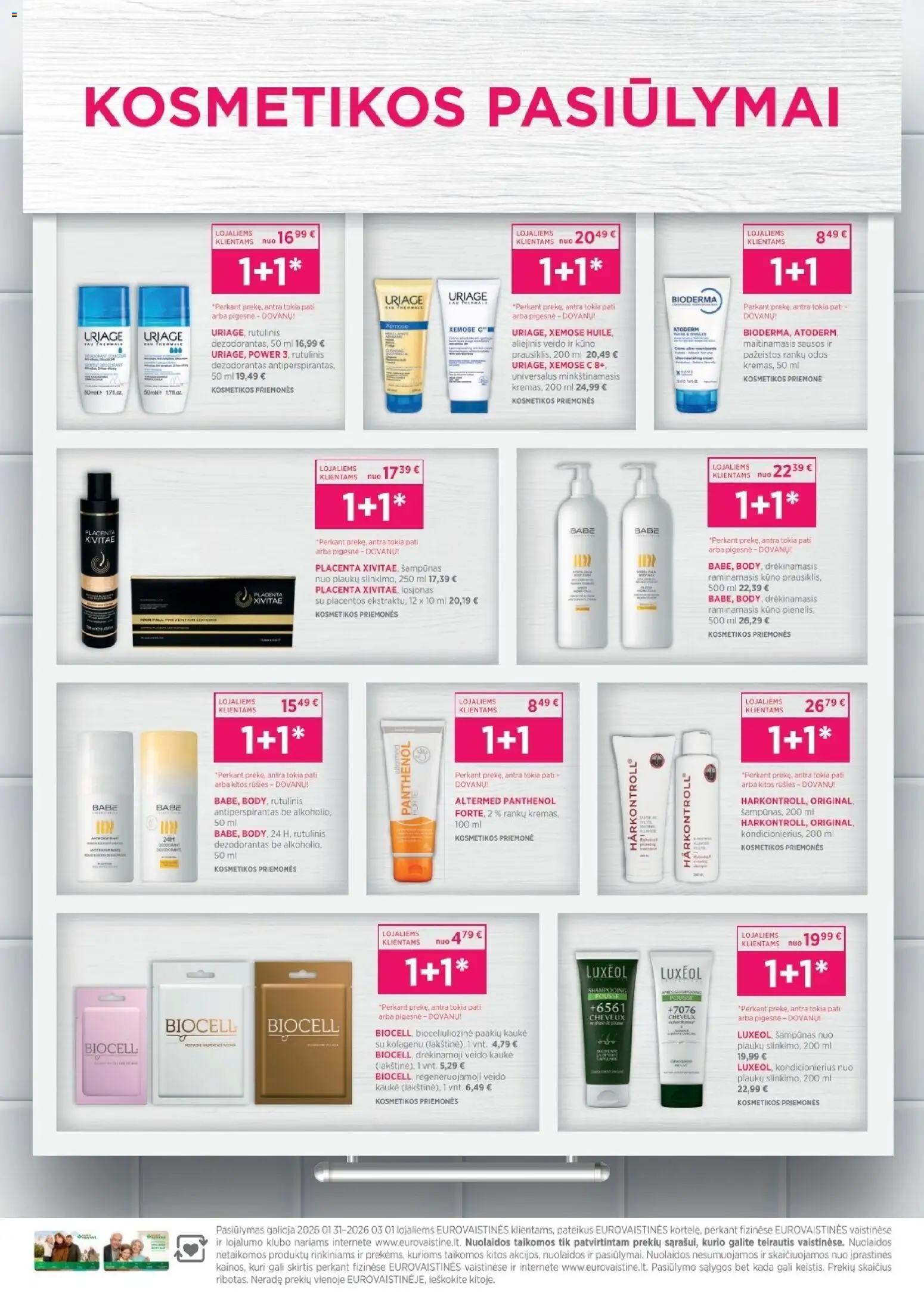 EUROVAISTINĖ akcijos nuo 31.01.2026 | Puslapis: 28 | Prekių: Kondicionierius, Kaukė, Dezodorantas, Antiperspirantas
