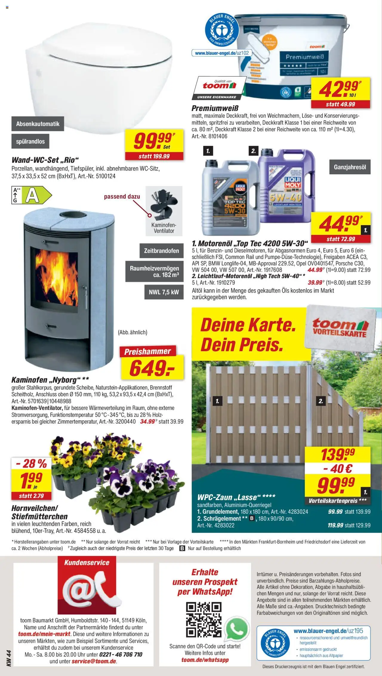Toom Baumarkt - Prospekt – gültig ab 27.10.2025 | Seite: 14 | Produkte: Top, Ventilator, Stiefmutterchen, Uhr