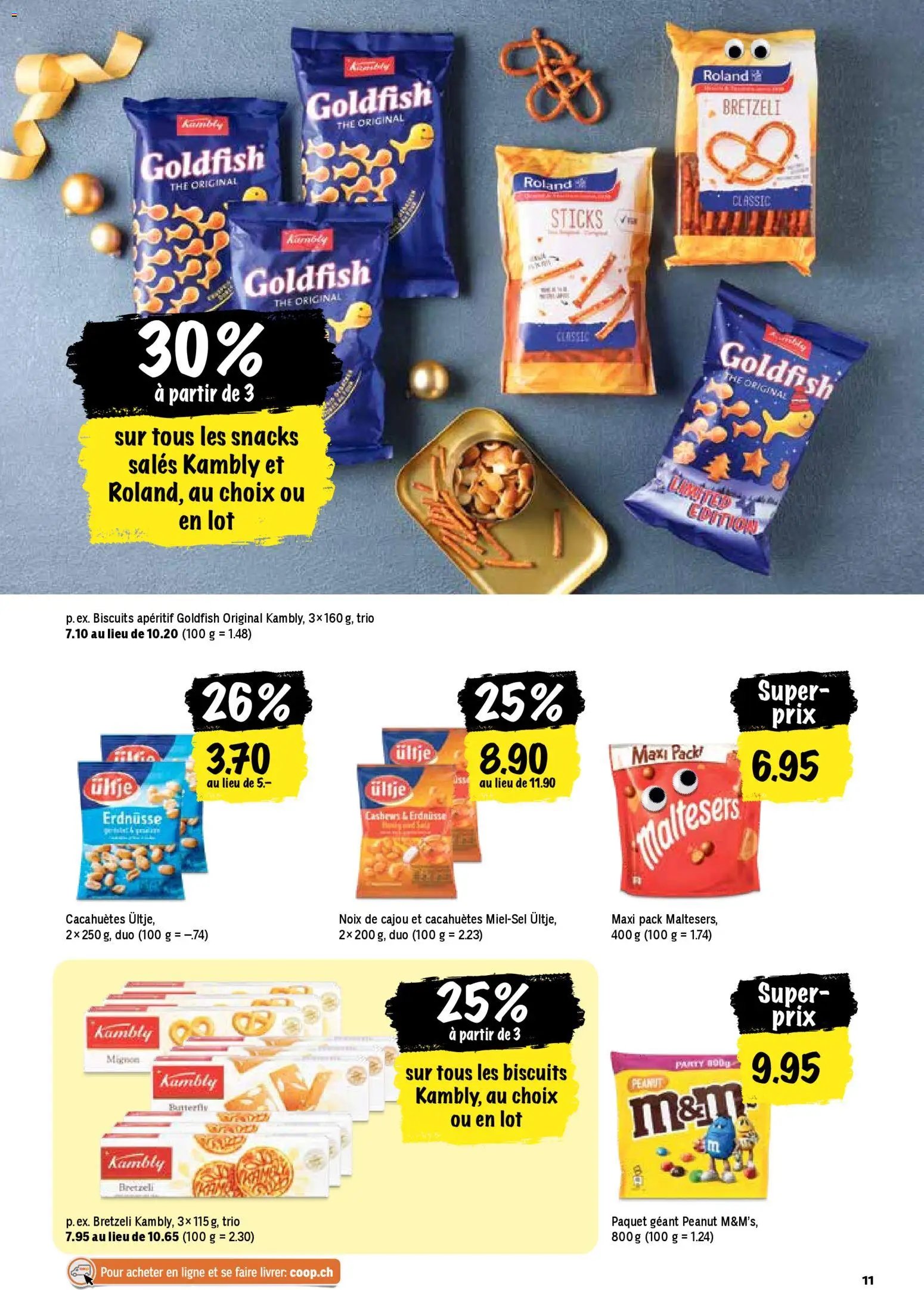 Coop - Les actions de la semaine – gültig ab 22.12.2025 | Seite: 11 | Produkte: Erdnüsse