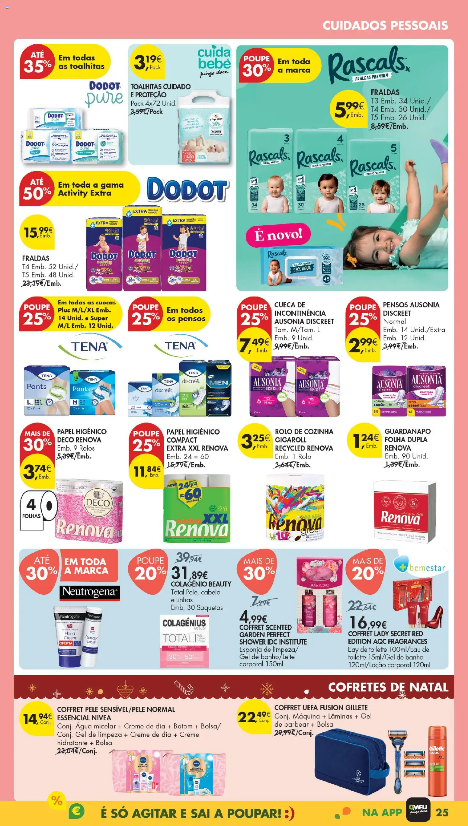 Pingo Doce Black Friday Madeira │ válido de 18.11.2025 | Página: 25 | Produtos: Agua, Batom, Água micelar, Cuecas