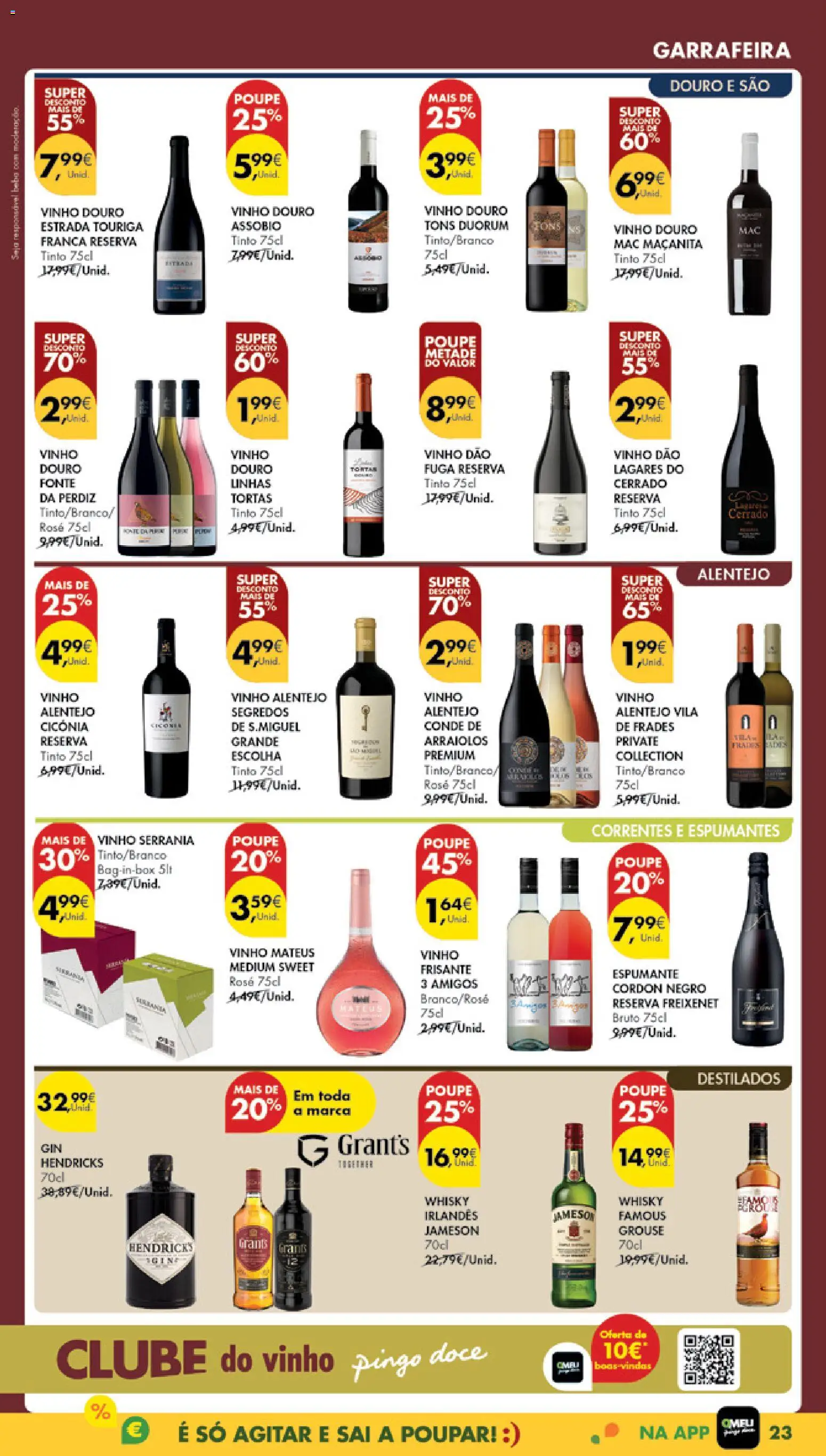 Pingo Doce Poupe Esta Semana Madeira │ válido de 28.10.2025 | Página: 23 | Produtos: Whisky, Espumante, Tinta, Vinho