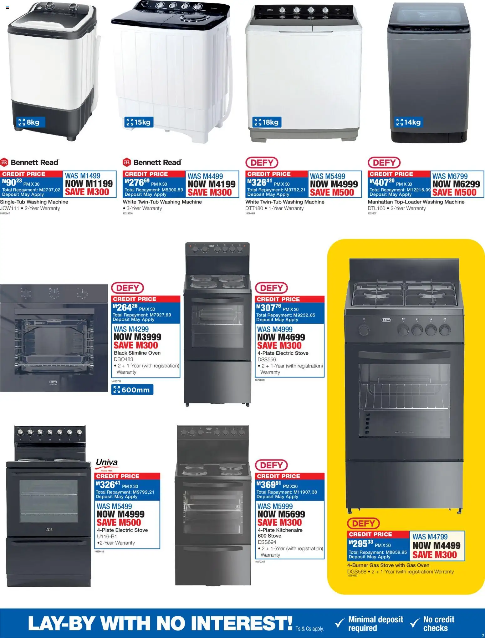 New OK Furniture catalogue – valid from 16.02.2026 | Page: 7 | Products: Washing machine, Oven, Stove, Gas stove