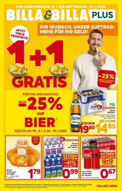 Billa Flugblatt - Kitzbuehel, Zell Am Ziller, Brixlegg ab 08.01.2026 gültig
