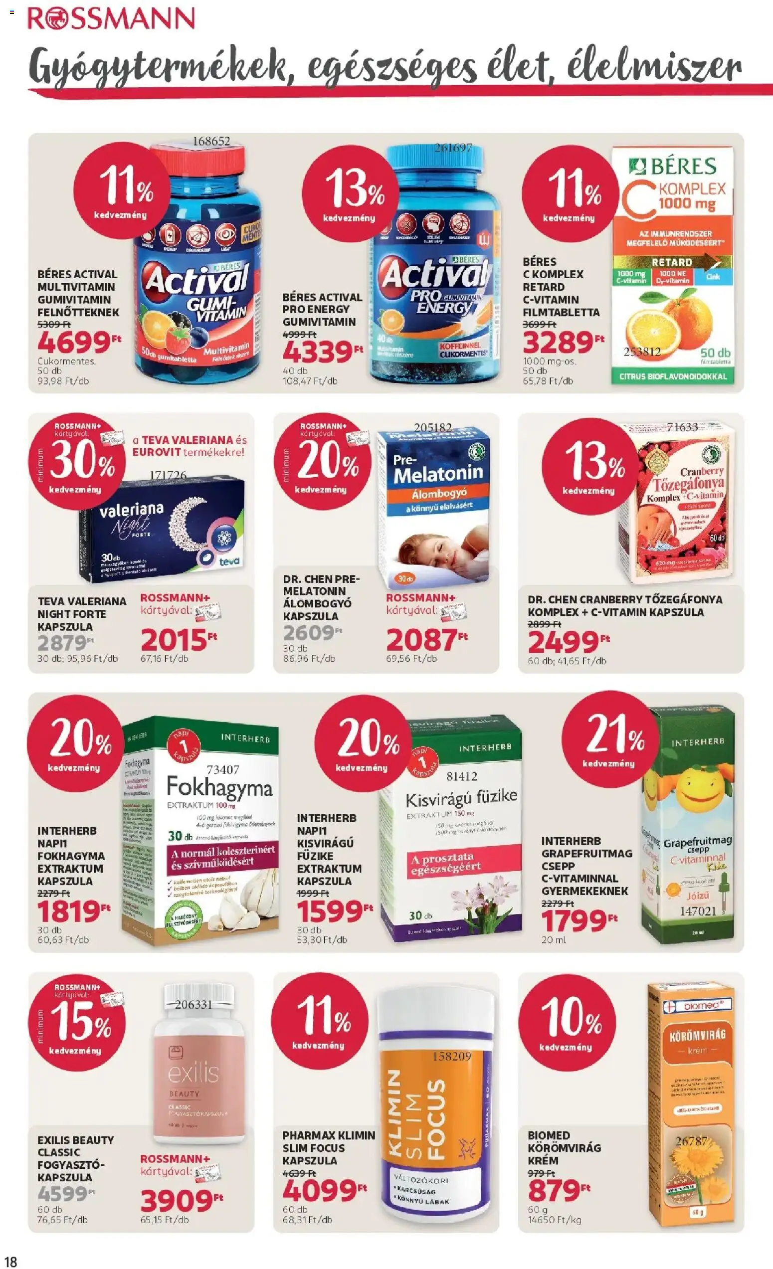 Rossmann akciós ujság - amely érvényes a következő dátumtól: 05.01.2026 | Oldal: 18 | Termékek: Fokhagyma, Vitamin c, Multivitamin, Grapefruit