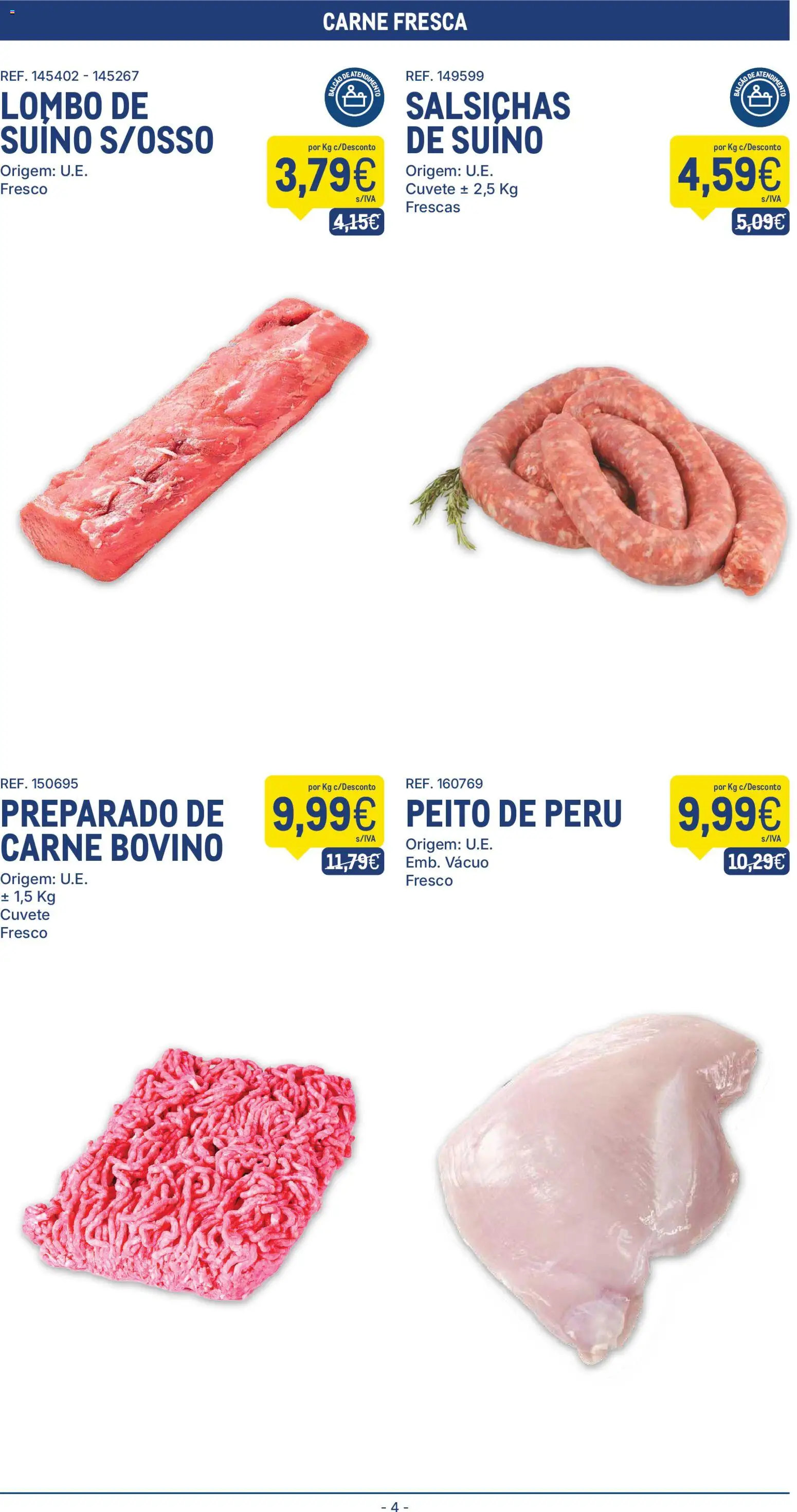 Makro folheto │ válido de 04.11.2025 | Página: 4 | Produtos: Peito de peru, Peru, Lombo, Carne
