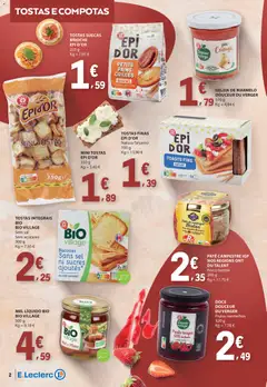 Pré-visualização E.Leclerc Folheto da Nossa Marca válido de 01.11.2025 | Página: 2 | Produtos: Geleia, Tostas integrais, Sal, Mel