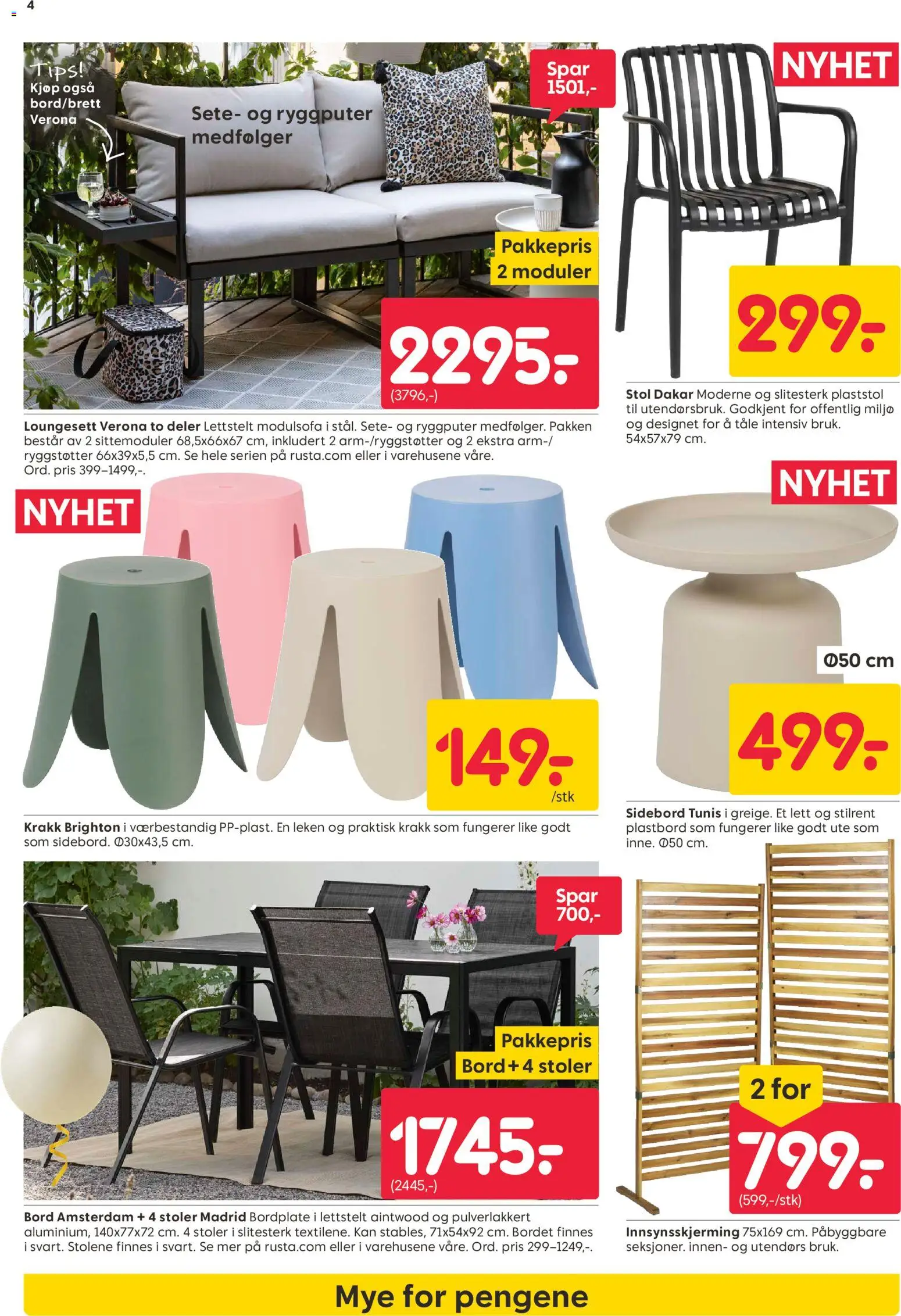 {H1} | Side: 4 | Produkter: Krakk, Sidebord, Bord, Stol