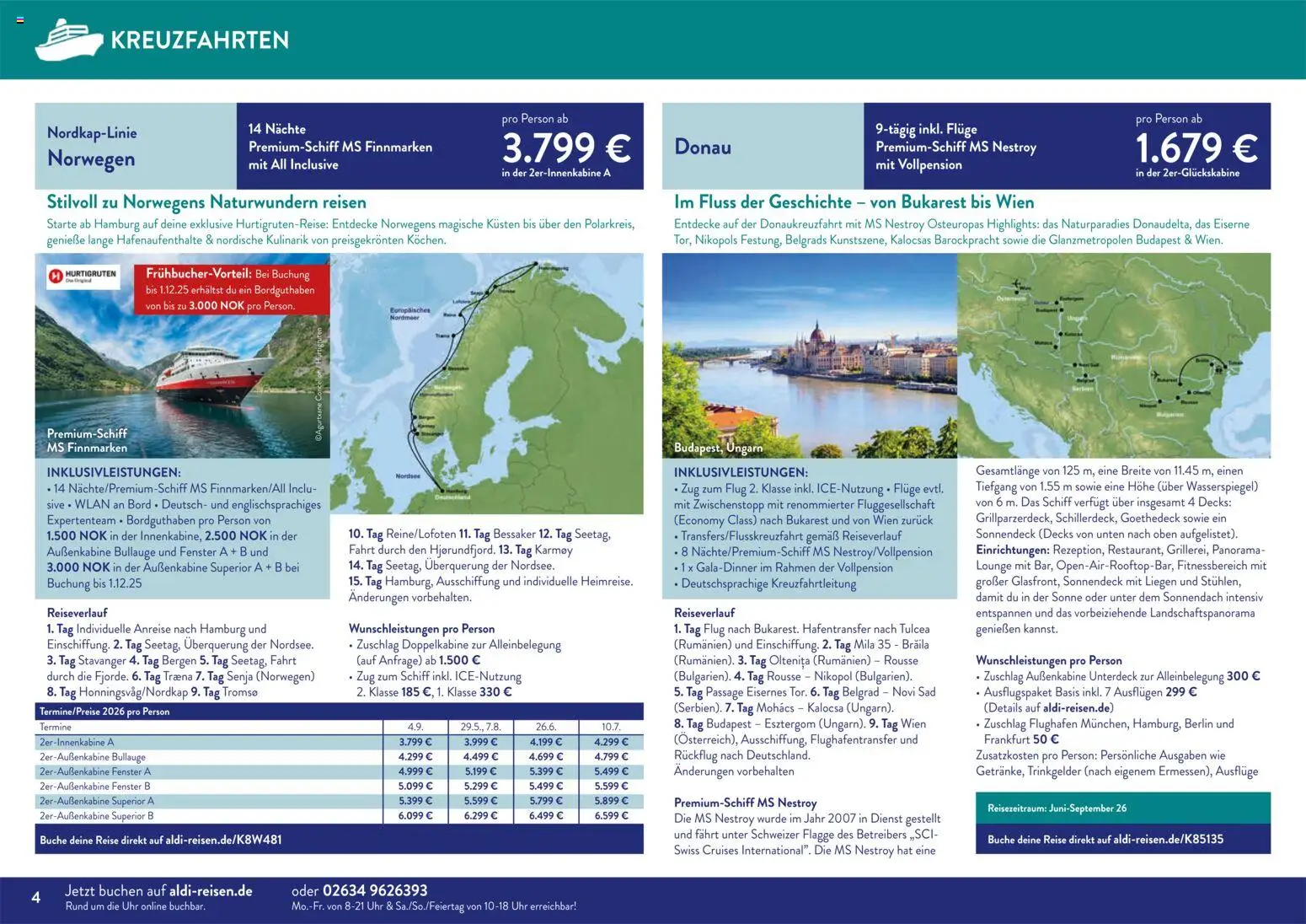 Aldi Reisen Unsere Traumreisen – gültig ab 01.11.2025 | Seite: 4 | Produkte: Uhr