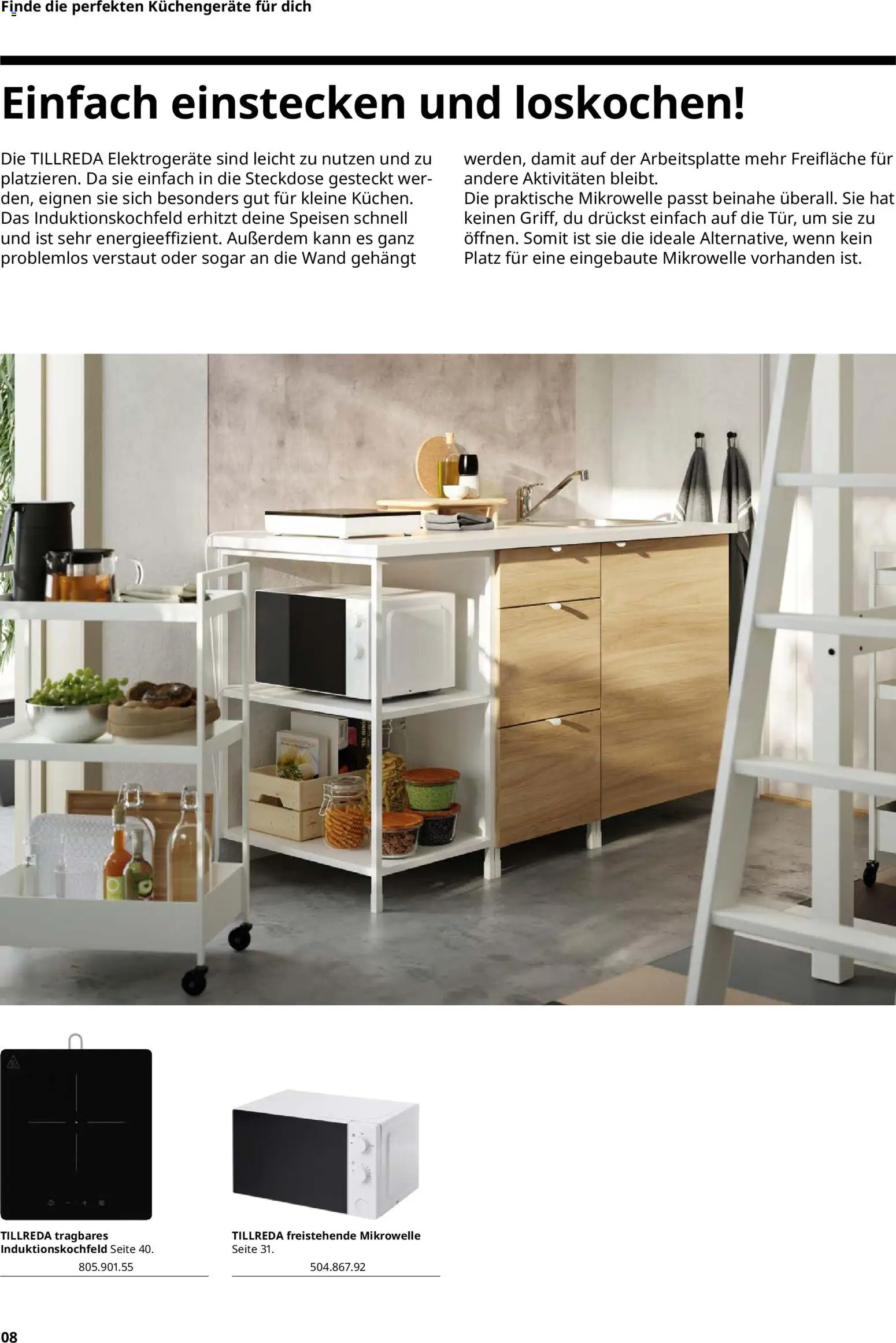Ikea Elektrogeräte – gültig ab 02.01.2026 | Seite: 8 | Produkte: Mikrowelle, Steckdose