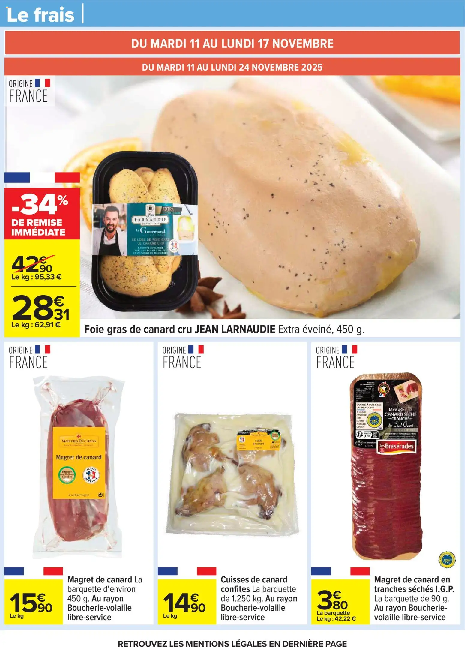 {H1} | Page: 14 | Produits: Foie Gras de Canard, Volaille, Poivre, Cuisses de canard