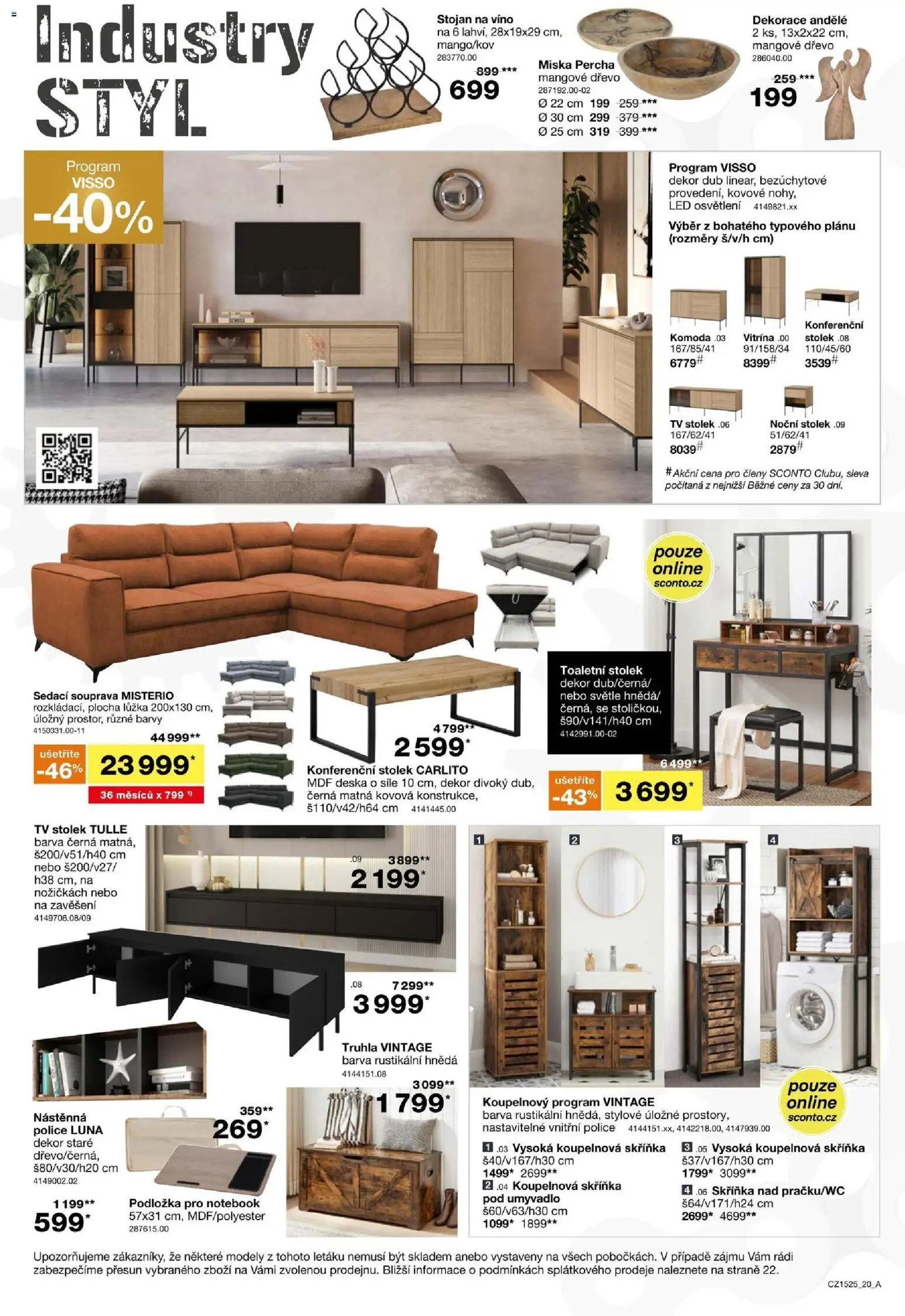 Sconto nábytek leták od 26.11.2025 | Strana: 20 | Produkty: Notebook, Toaletní stolek, Modely, Truhla