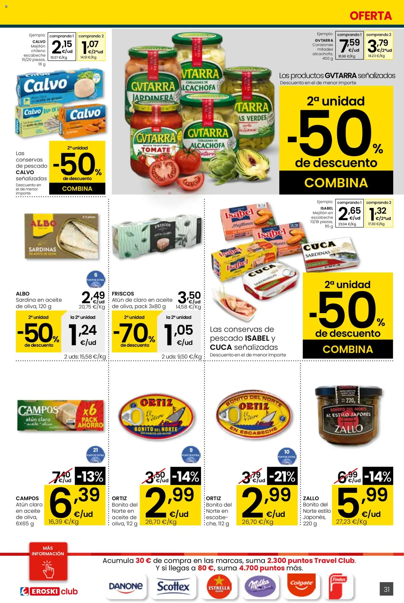 Eroski - Quieres ahorrar conmigo │ válido desde el 26.03.2026 | Página: 31 | Productos: Aceite, Pescado, Aceite de oliva, Atún claro