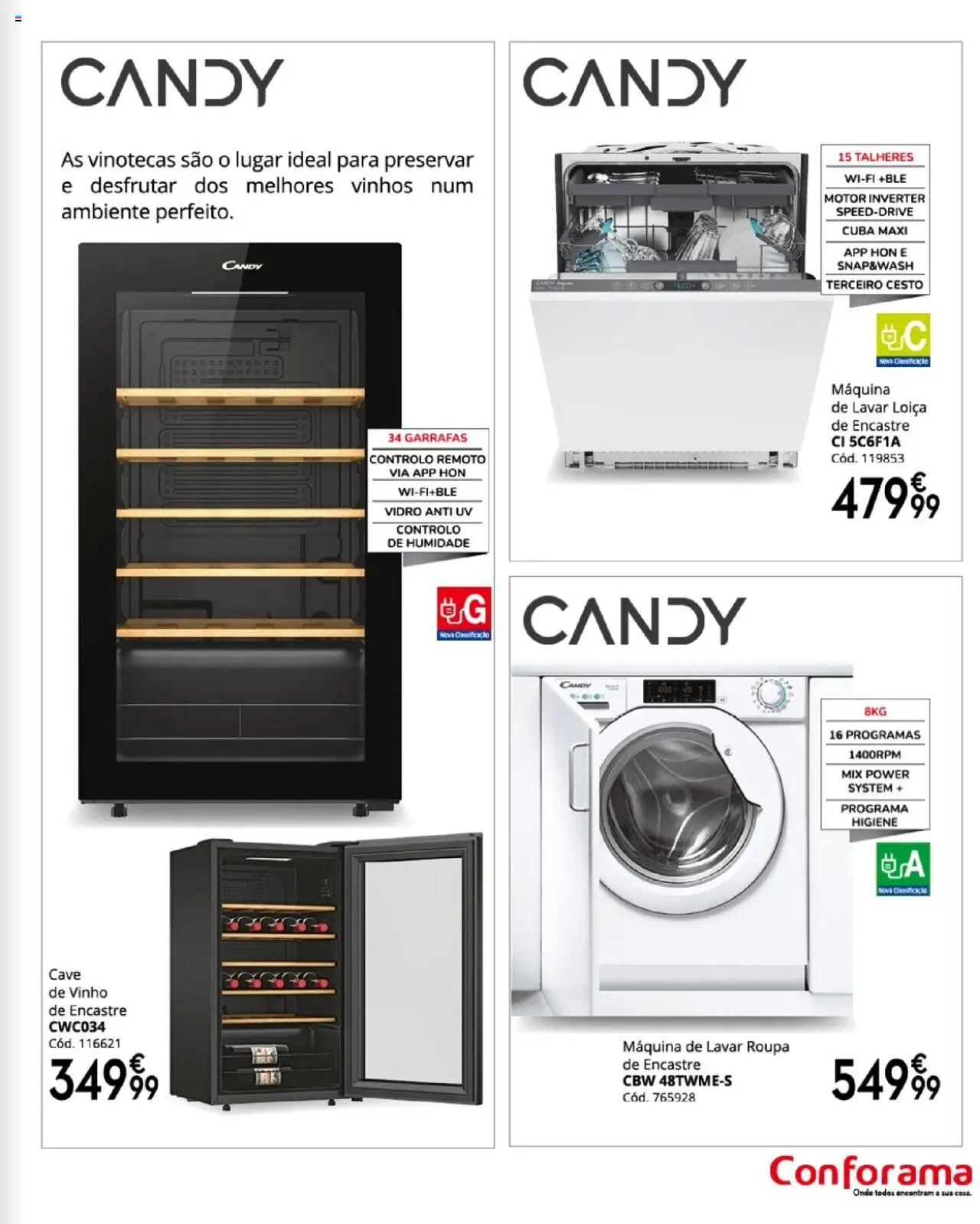 Conforama folheto │ válido de 27.03.2025 | Página: 87 | Produtos: Máquina de lavar, Talheres, Vinho