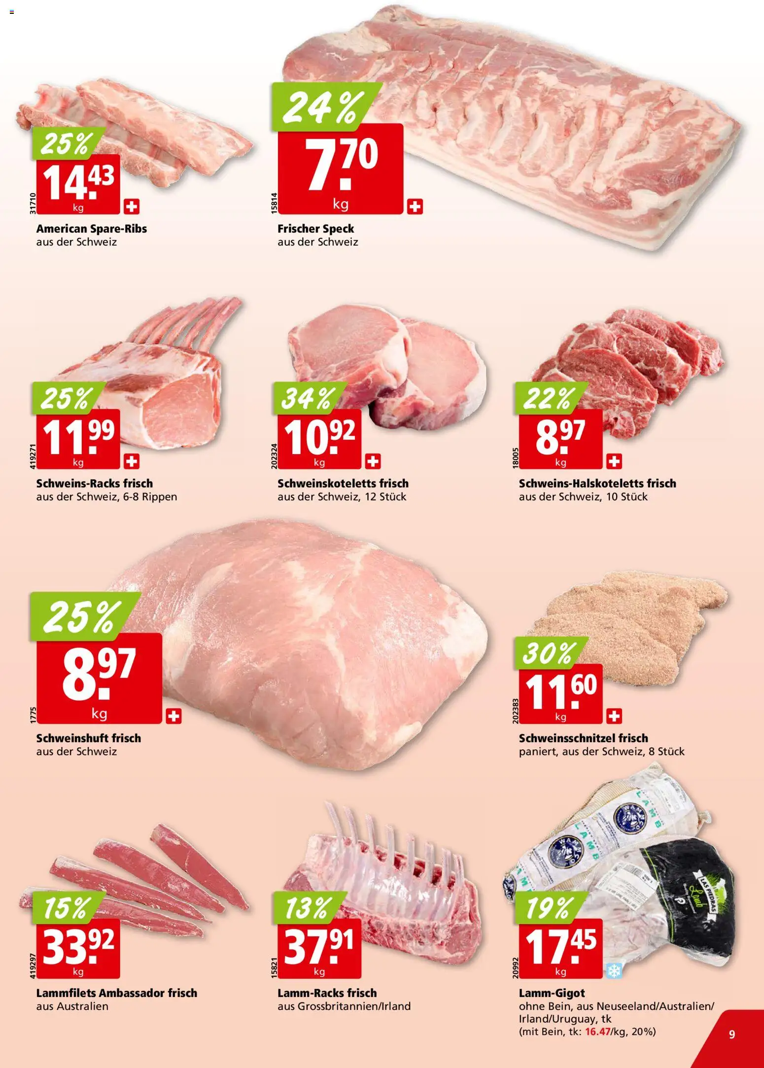 Aligro Aktionen Chavannes, Matran, Genf, Sitten – gültig ab 02.03.2026 | Seite: 9