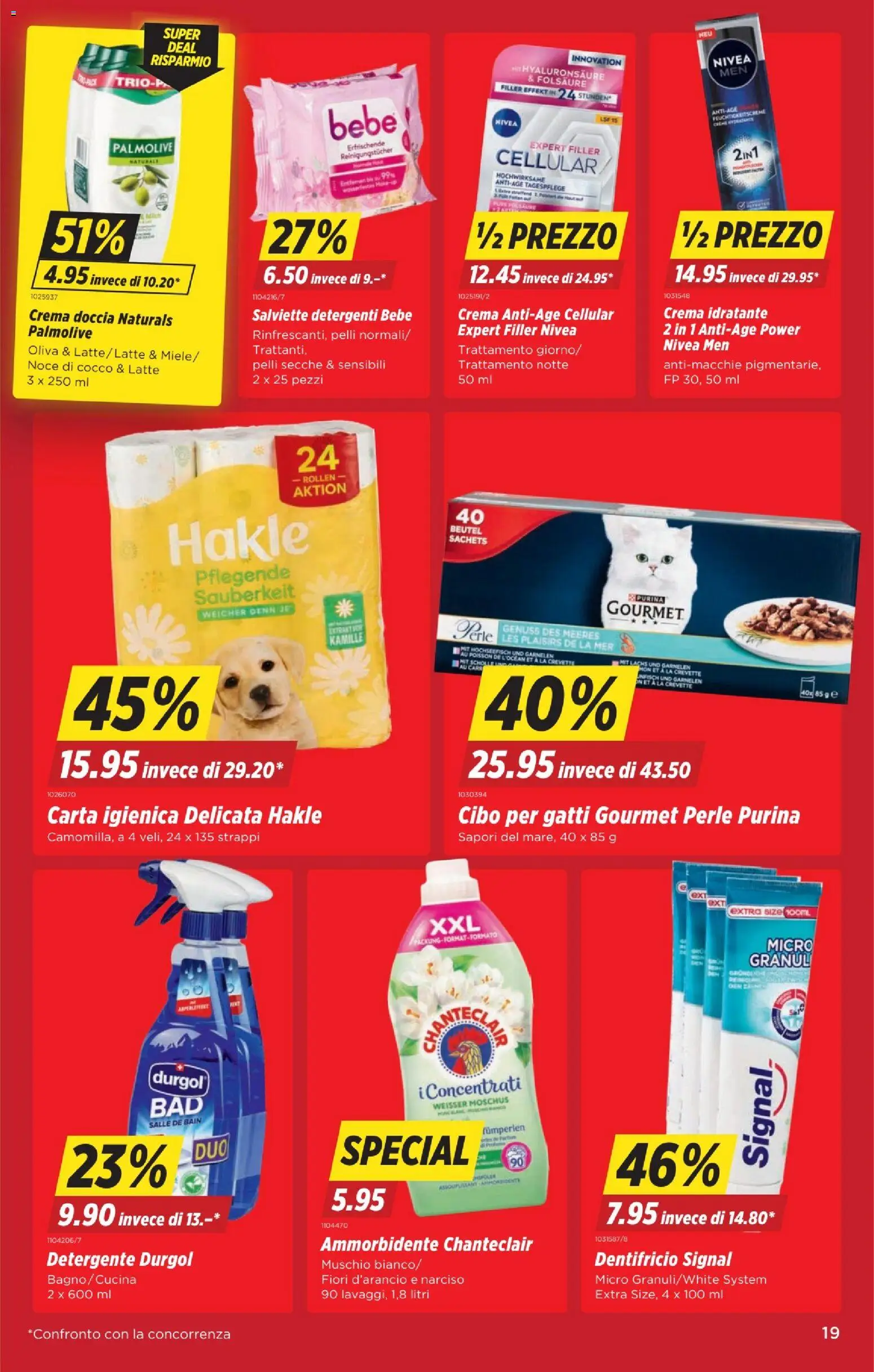 Denner Aktionen IT – gültig ab 26.02.2026 | Seite: 19 | Produkte: Garnelen, Reinigungstücher, Lachs