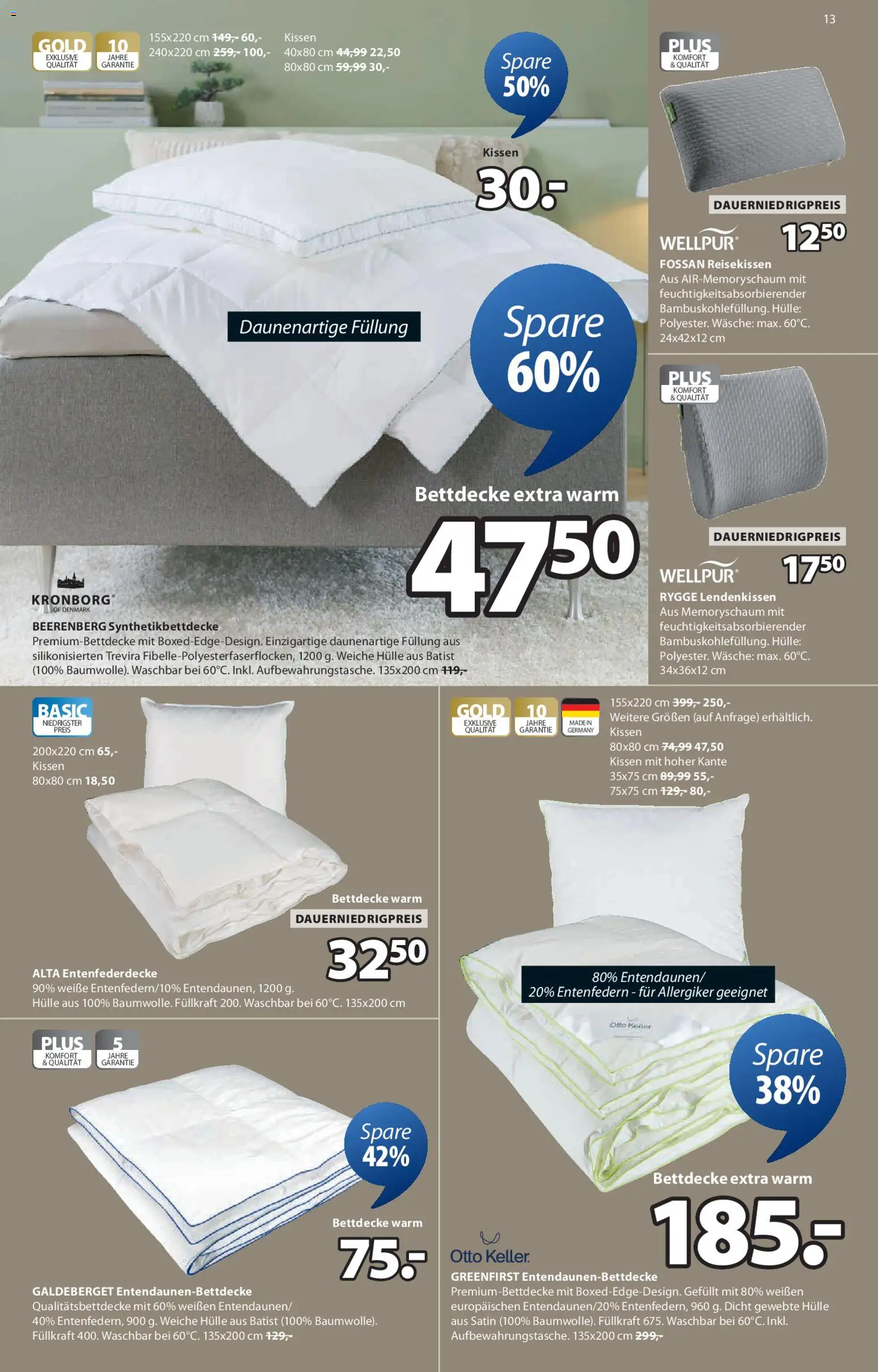 JYSK Prospekt 	 – gültig ab 15.02.2026 | Seite: 13 | Produkte: Tagesdecke, Teppich, Fußmatte