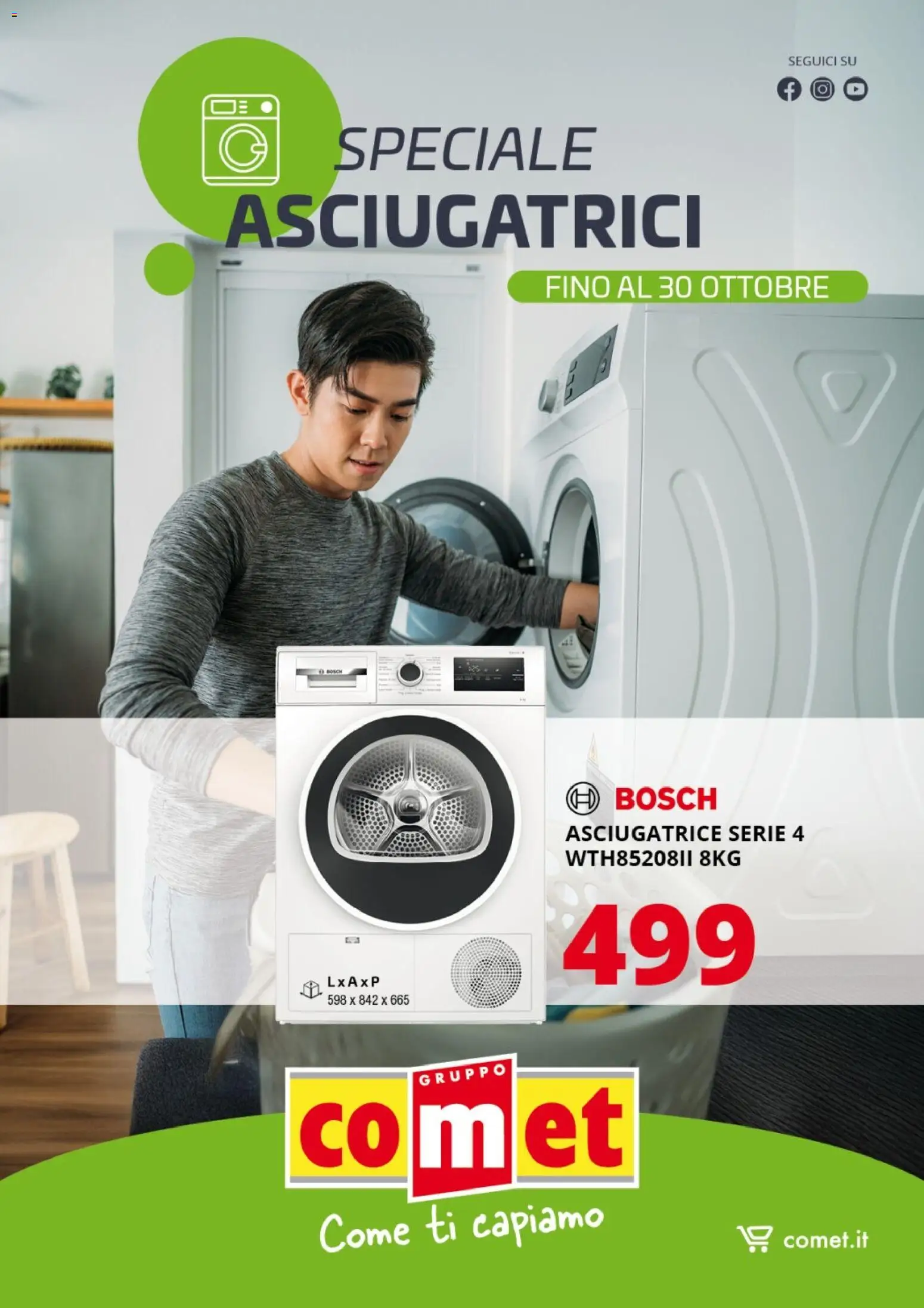 Volantino Comet del 28.10.2025 | Pagina: 1 | Prodotti: Asciugatrice