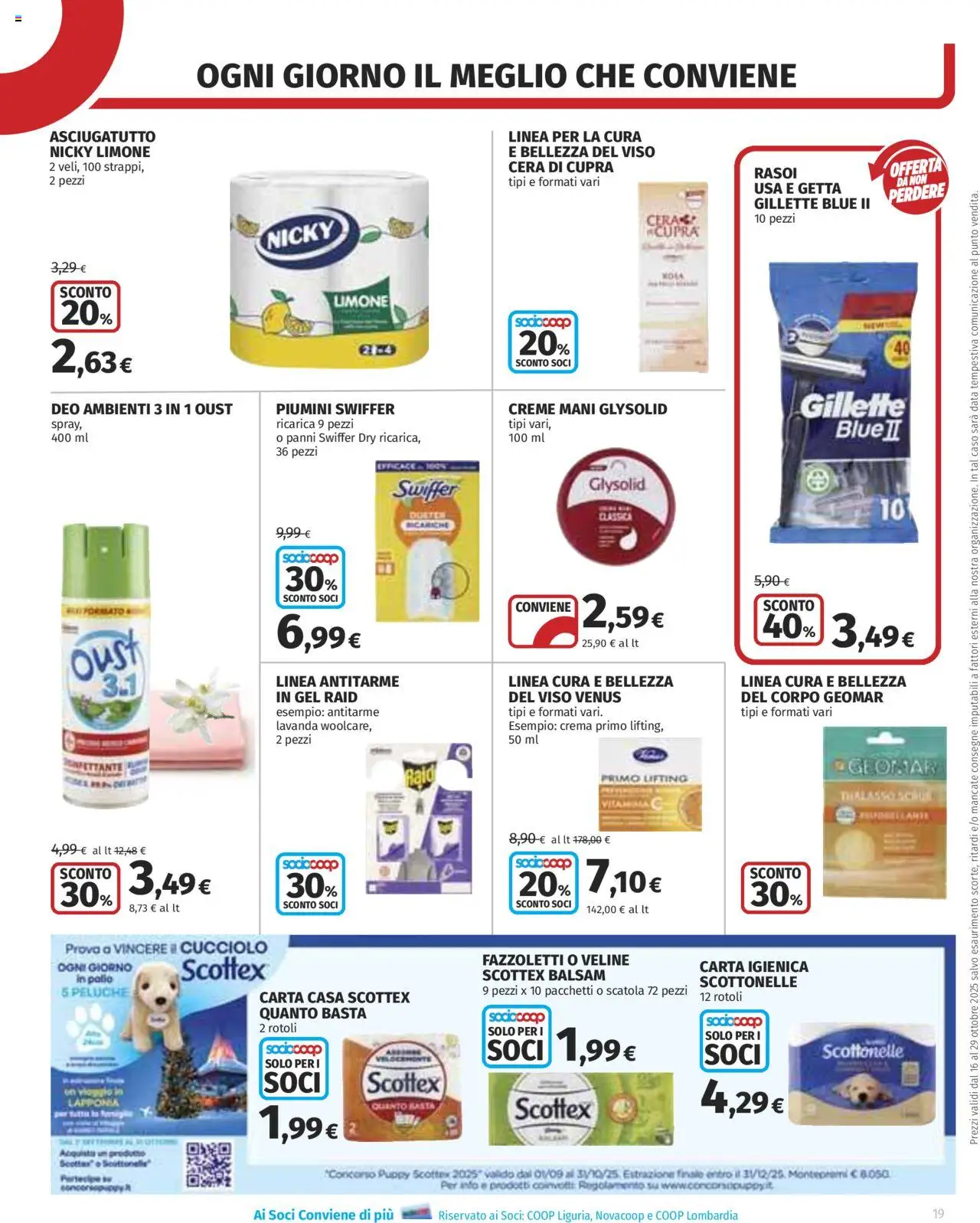 Volantino COOP del 16.10.2025 | Pagina: 19 | Prodotti: Peluche, Carta igienica, Lavanda, Scatola