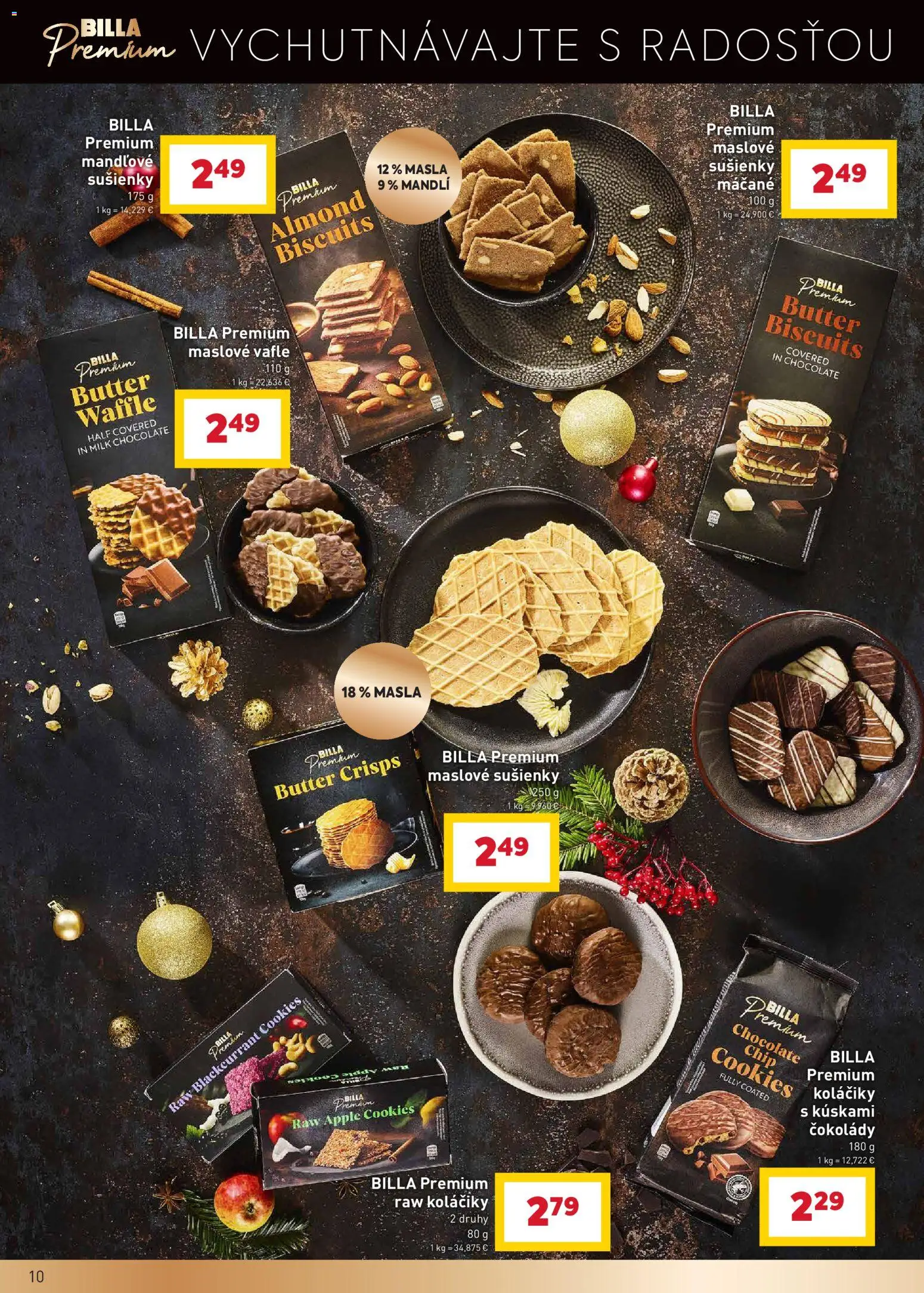 Nové Billa akcie – leták je platný od 17.12.2025 | Strana: 10 | Produkty: Apple, Maslove sušienky
