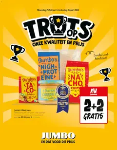 JUMBO folder / publicité - Voorbeeld van een folder van JUMBO, geldig van 25.02.2026