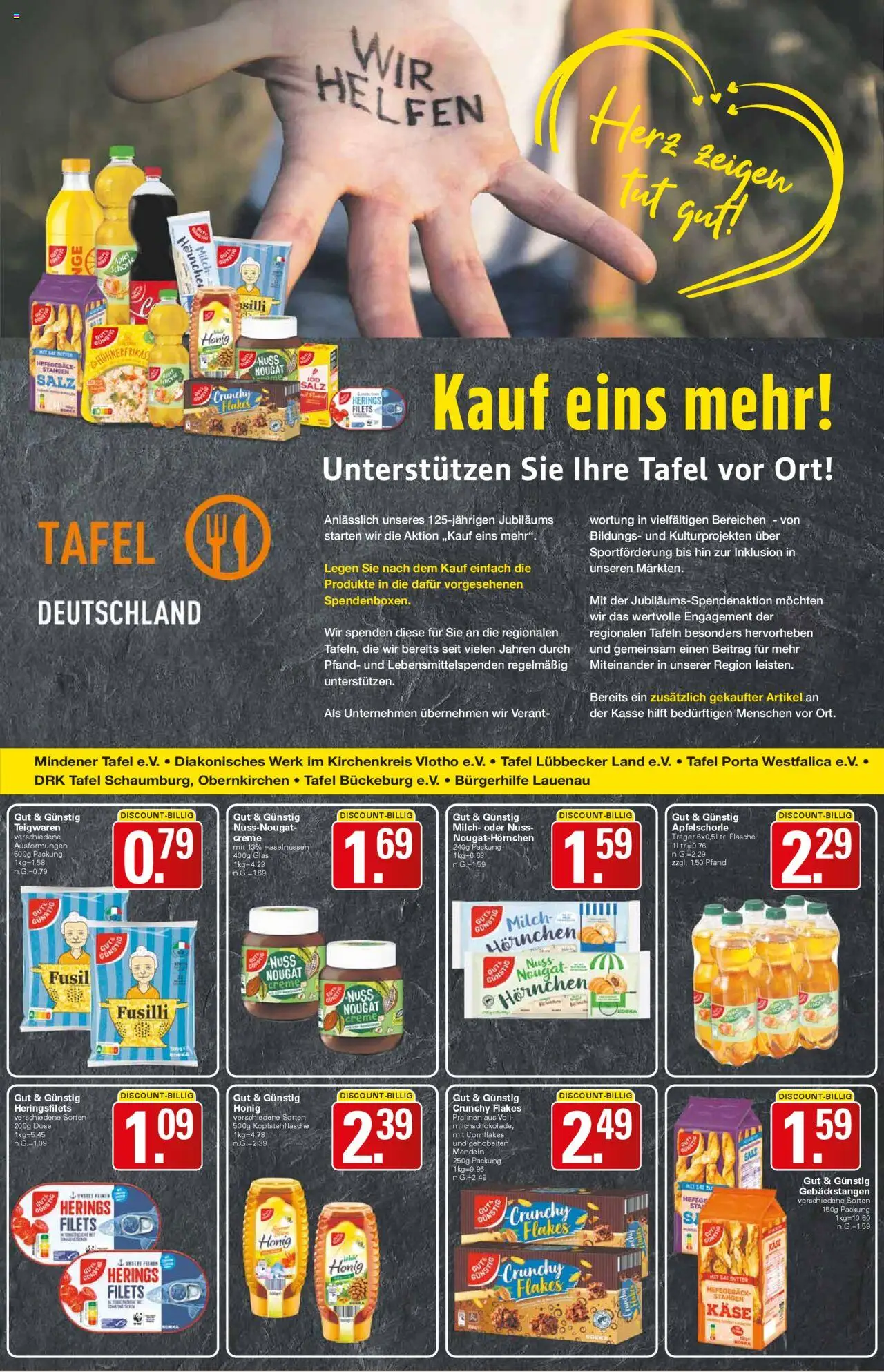 WEZ Prospekt – gültig ab 06.10.2025 | Seite: 11 | Produkte: Milch, Butter, Mandeln, Creme