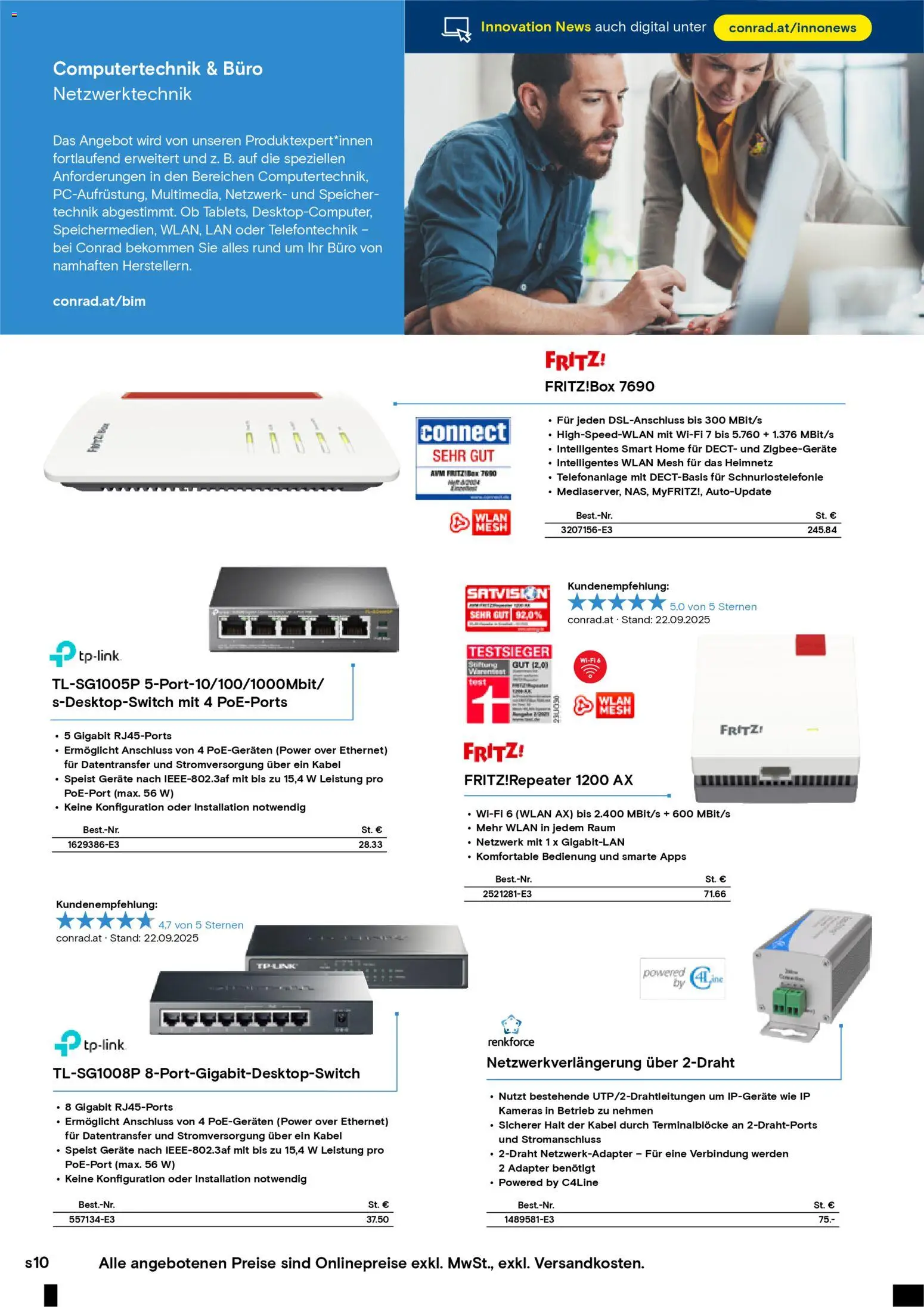 Conrad Technik News gültig ab 23.10.2025 | Seite: 10 | Produkte: Kabel, Adapter