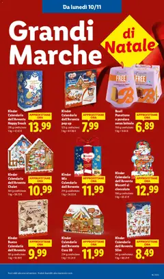 Anteprima del volantino Kinder Calendario dell'Avvento Biscotti al cioccolato, 198 g confezione valido a partire dal 10.11.2025 | Pagina: 21