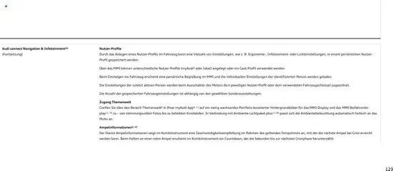 Audi Prospekt 	 ab 28.10.2025 gültig | Seite: 129 | Produkte: Navigation