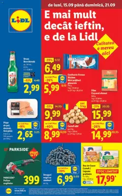 Ofertele Lidl valabile de la 15.09.2025