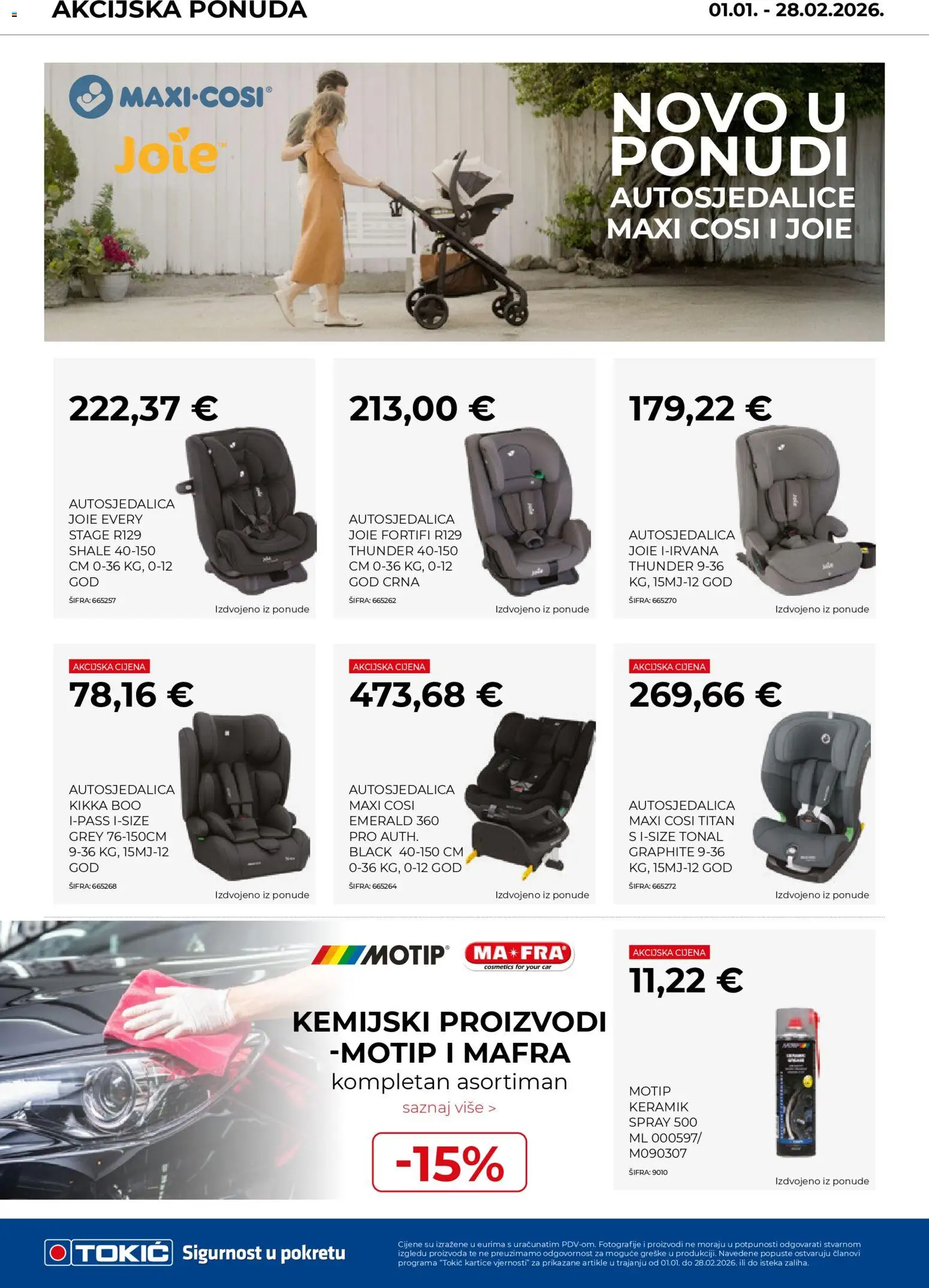Tokić katalog | vrijedi od 01.01.2026 | Stranica: 8 | Proizvodi: Autosjedalice