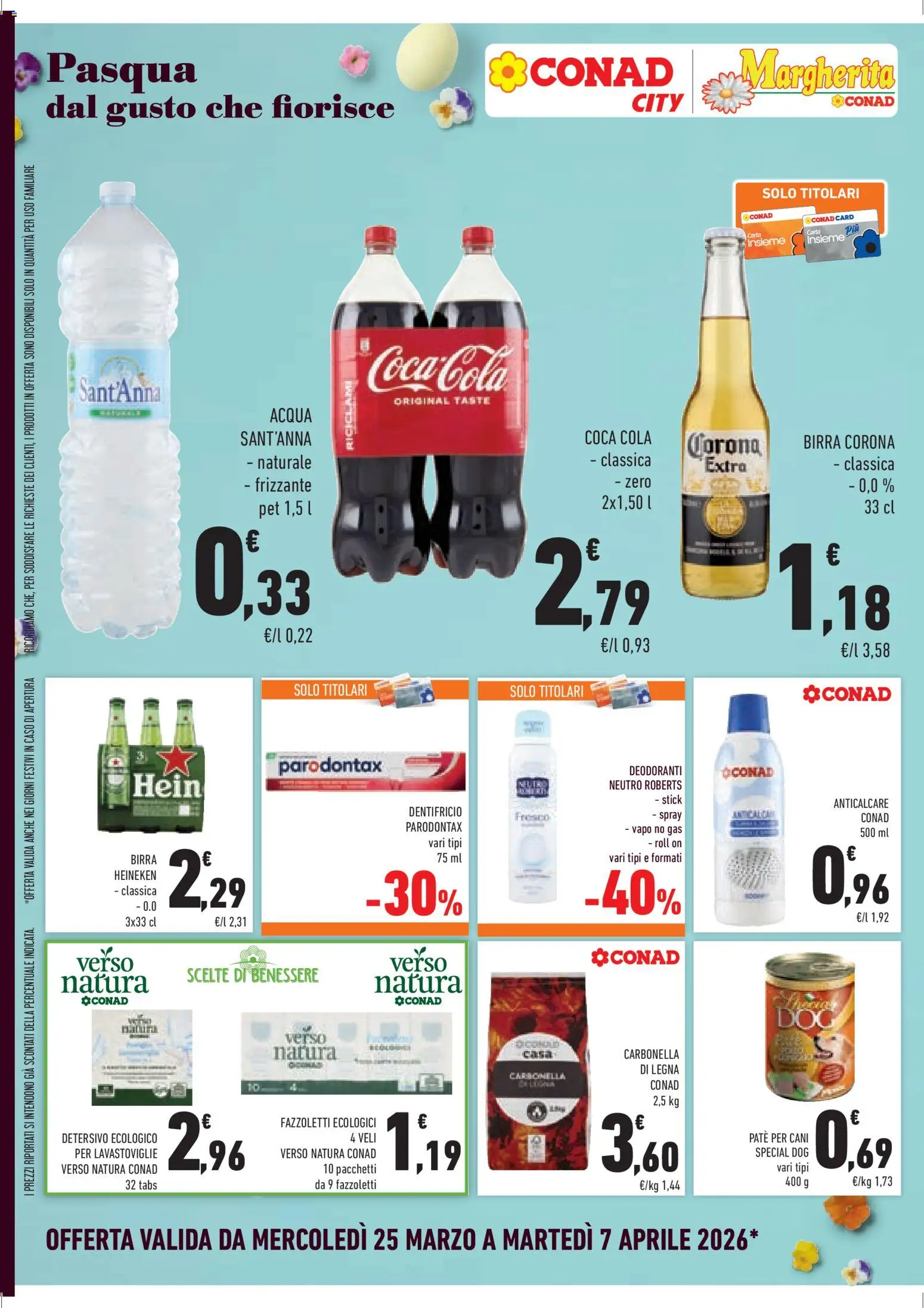 Volantino Conad del 25.03.2026 | Pagina: 18 | Prodotti: Birra, Anticalcare, Heineken, Coca Cola