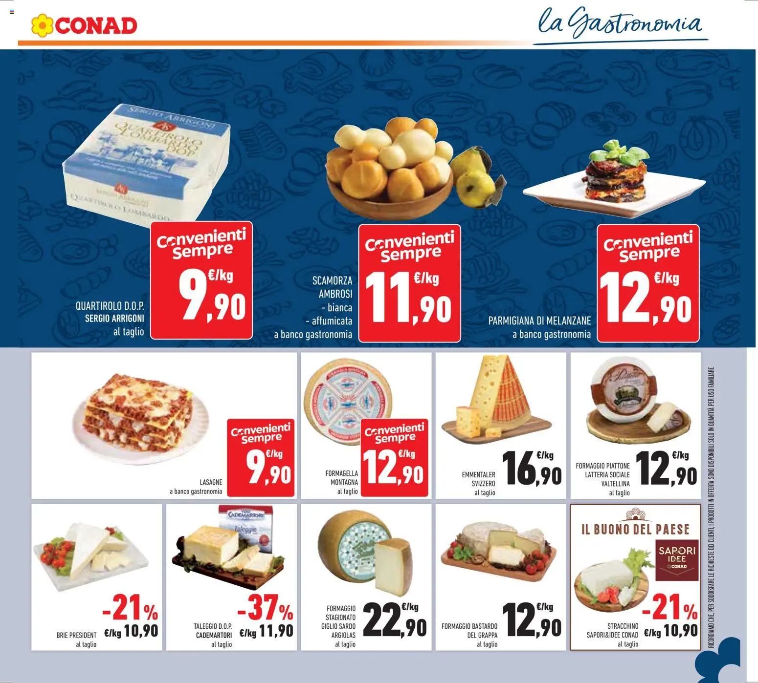 Volantino Conad del 08.04.2026 | Pagina: 15 | Prodotti: Lasagna, Stracchino, Melanzane, Grappa