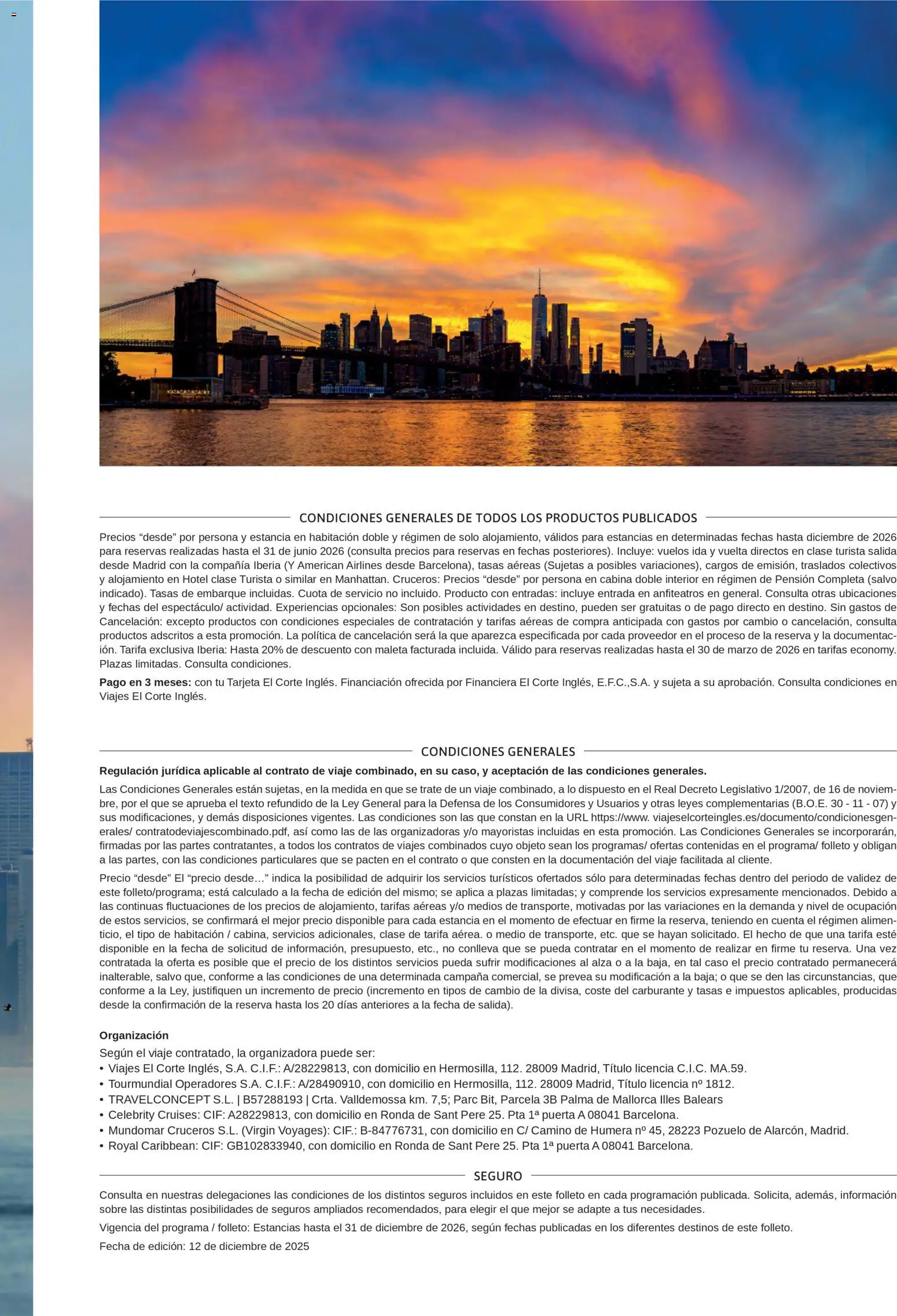 Viajes El Corte Inglés Nueva York │ válido desde el 14.01.2026 | Página: 19 | Productos: General, Maleta