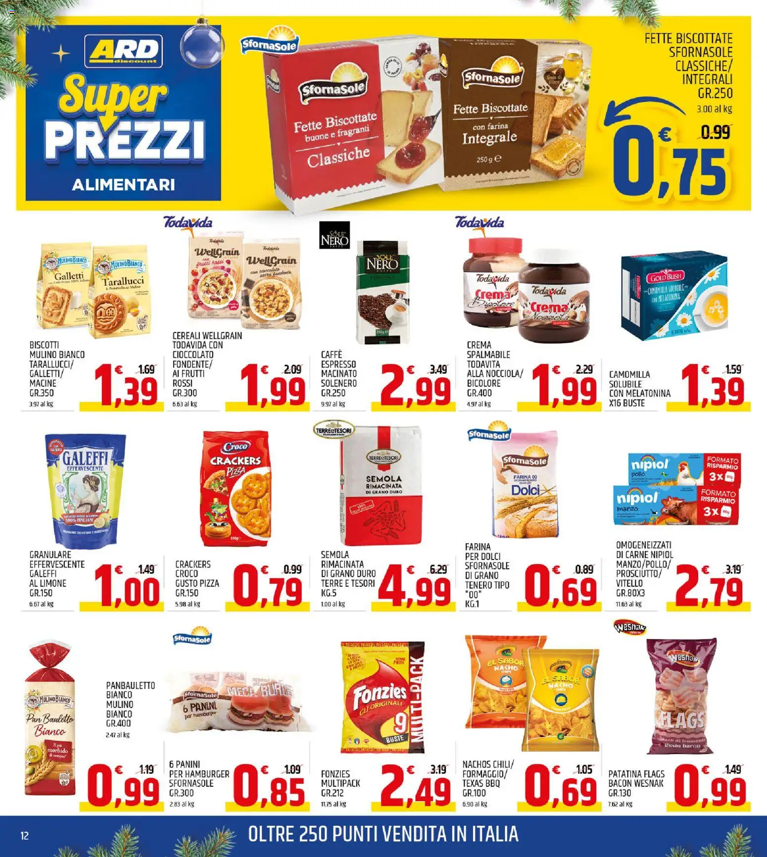 Volantino ARD Discount del 01.12.2025 | Pagina: 12 | Prodotti: Pollo, Limone, Crackers, Macinato