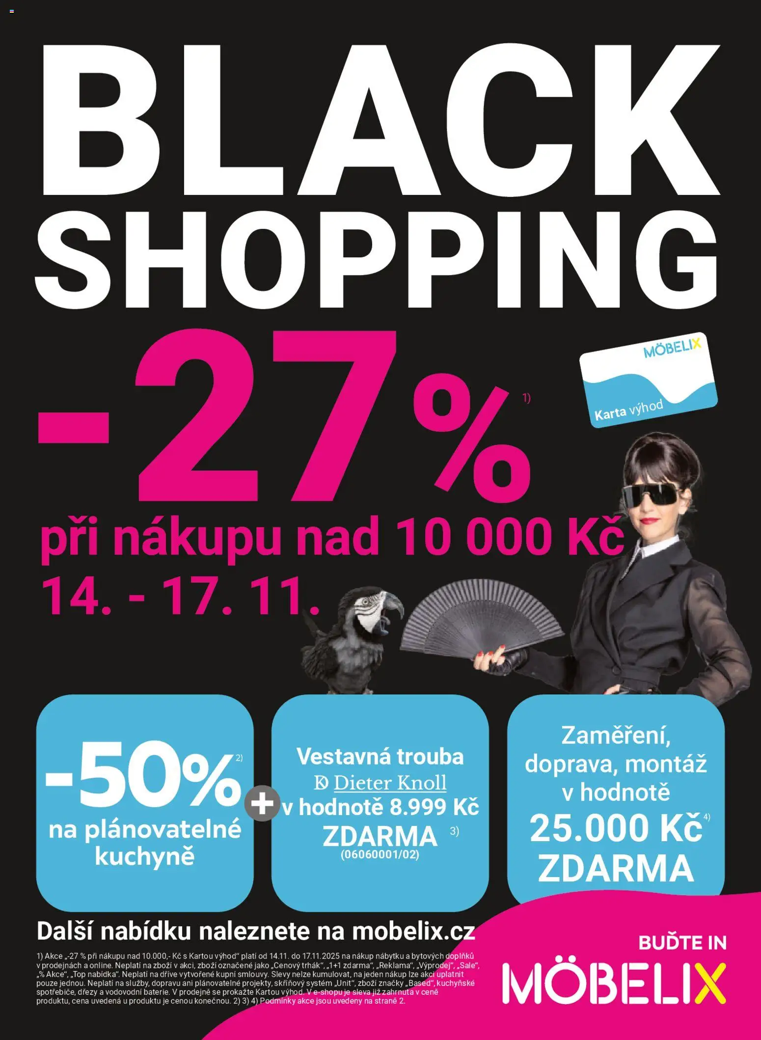 Möbelix Black Friday od 10.11.2025 | Strana: 1 | Produkty: Trouba, Kuchyně