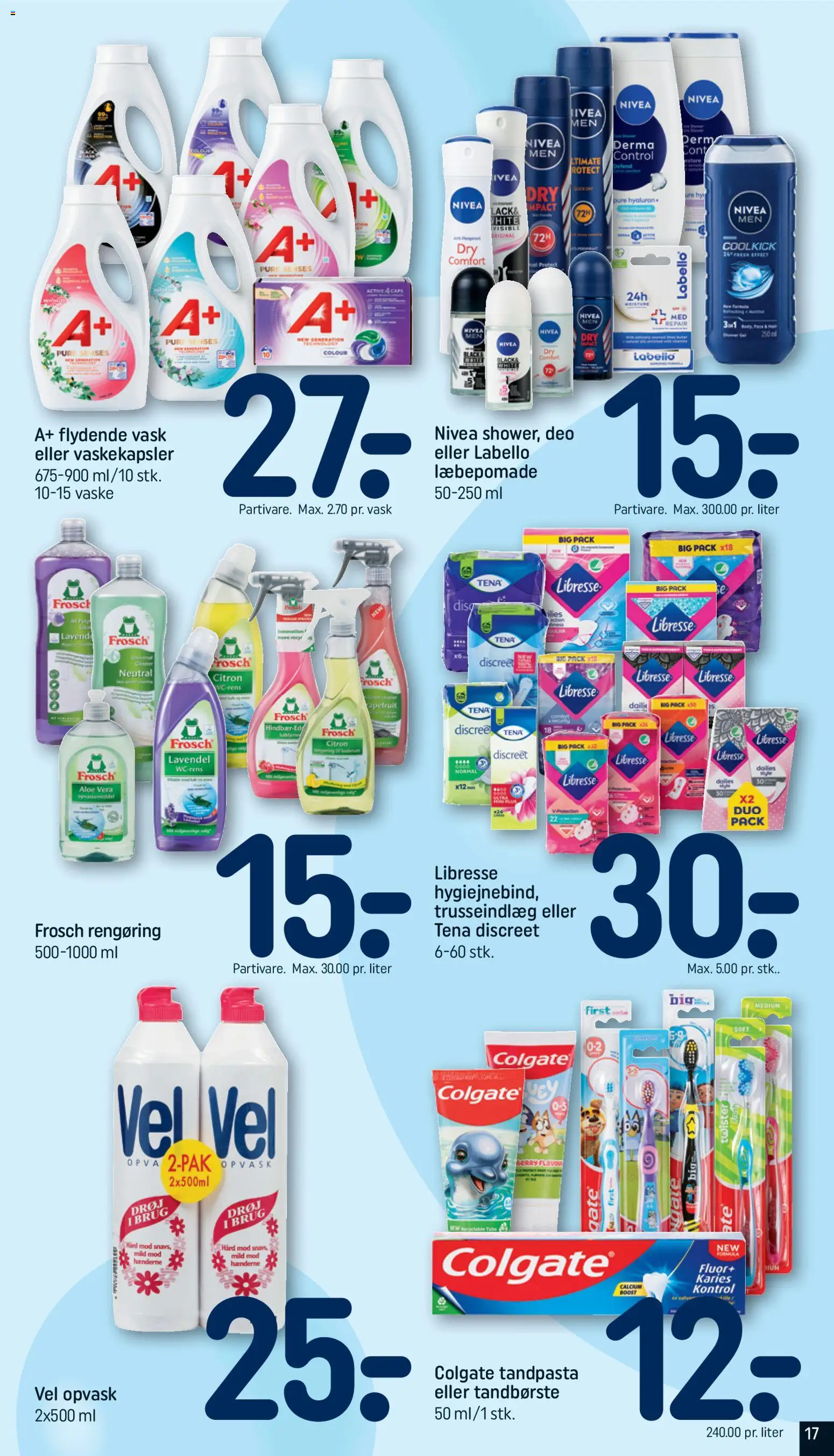 Rema 1000 tilbudsavis – gyldig fra 22.03.2026 | Side: 17 | Produkter: Tandpasta, Tandbørste, Hindbær