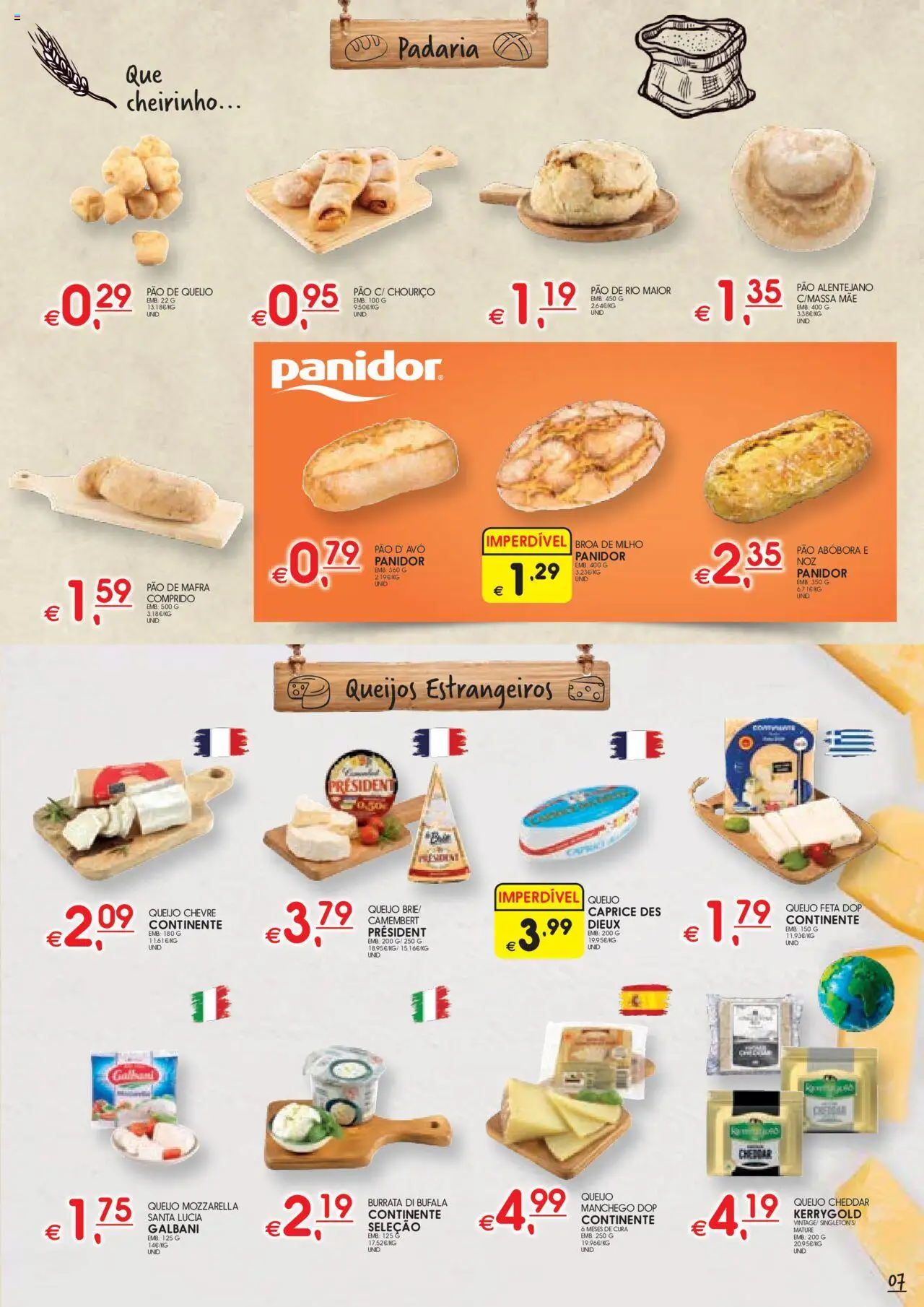 Meu Super folheto │ válido de 25.09.2025 | Página: 7 | Produtos: Queijo, Abóbora, Queijo feta, Milho
