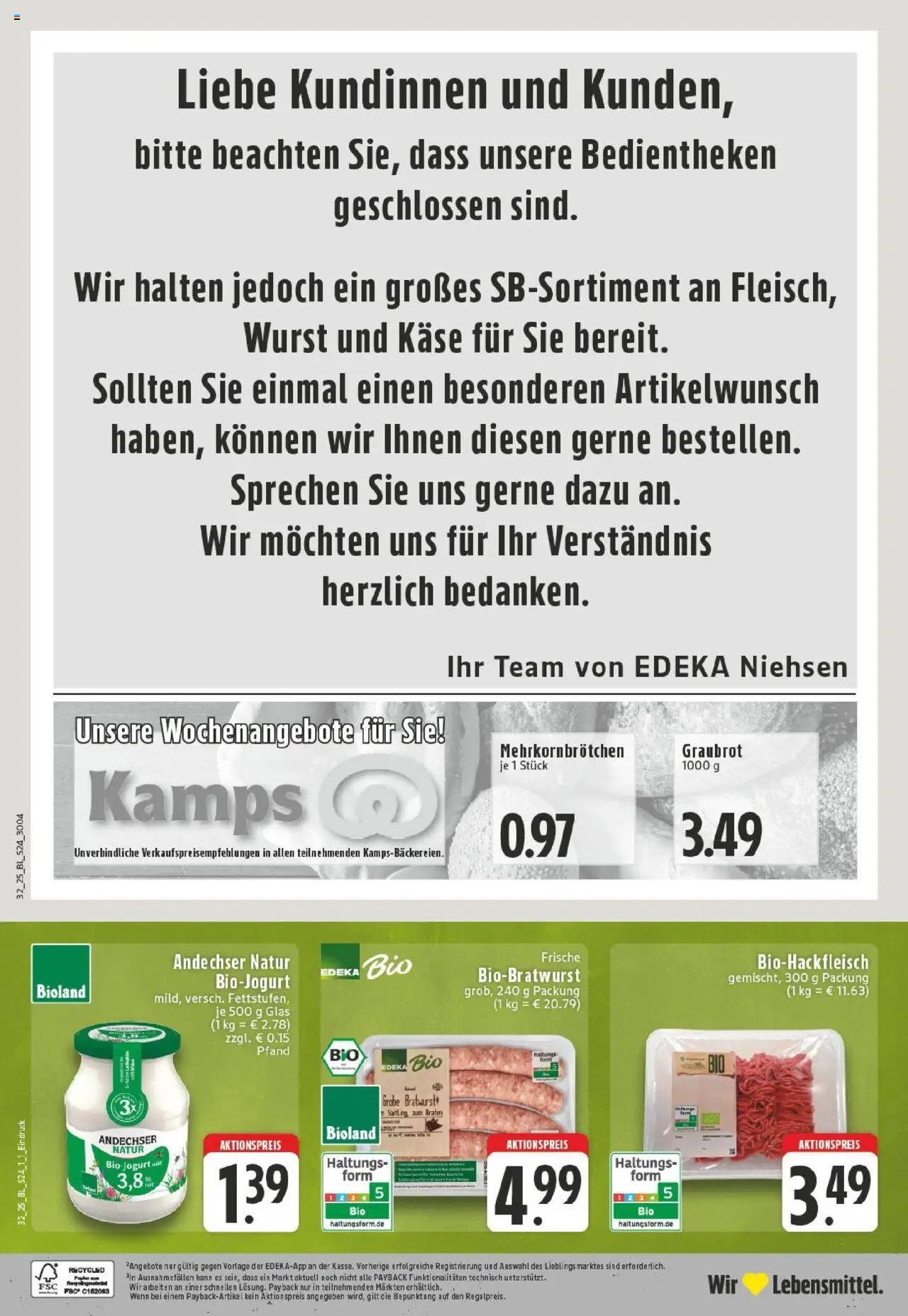 Edeka prospekt Neuss-Meertal	 - gültig ab dem 03.08.2025 | Seite: 24 | Produkte: Käse, Wurst