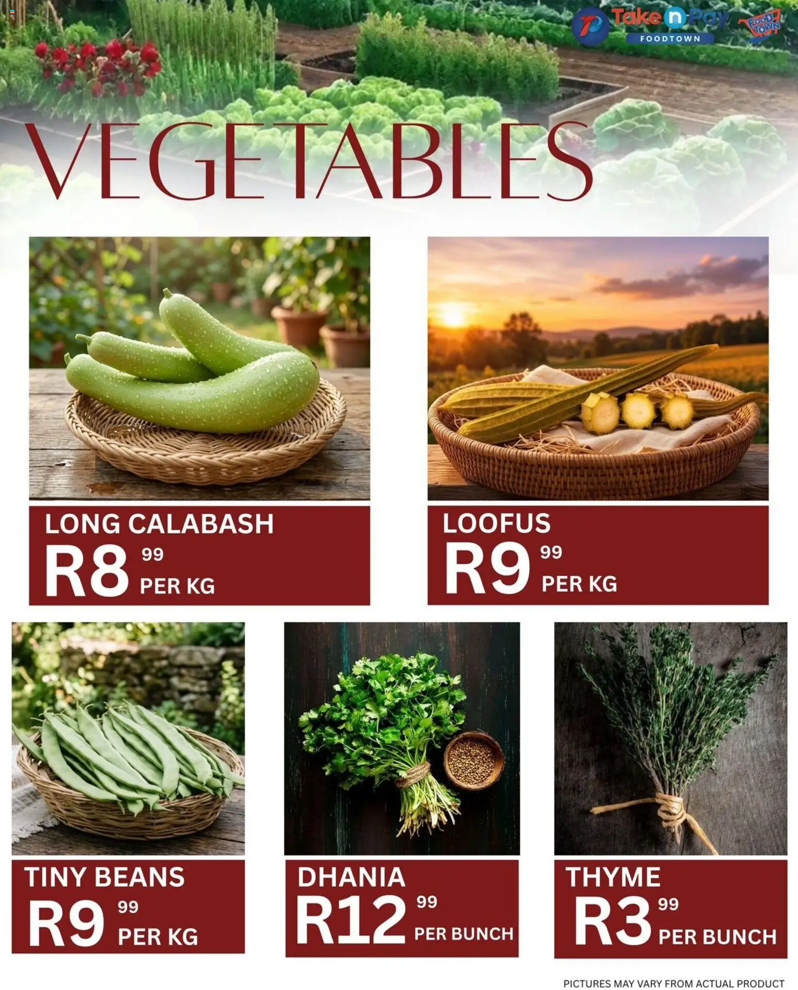 New Take n Pay catalogue – valid from 24.03.2026 | Page: 5 | Products: Beans, Vegetables