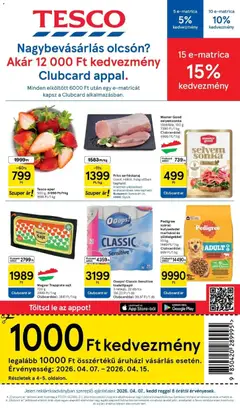 Tesco akciós újság - amely érvényes a következő dátumtól: 07.04.2026