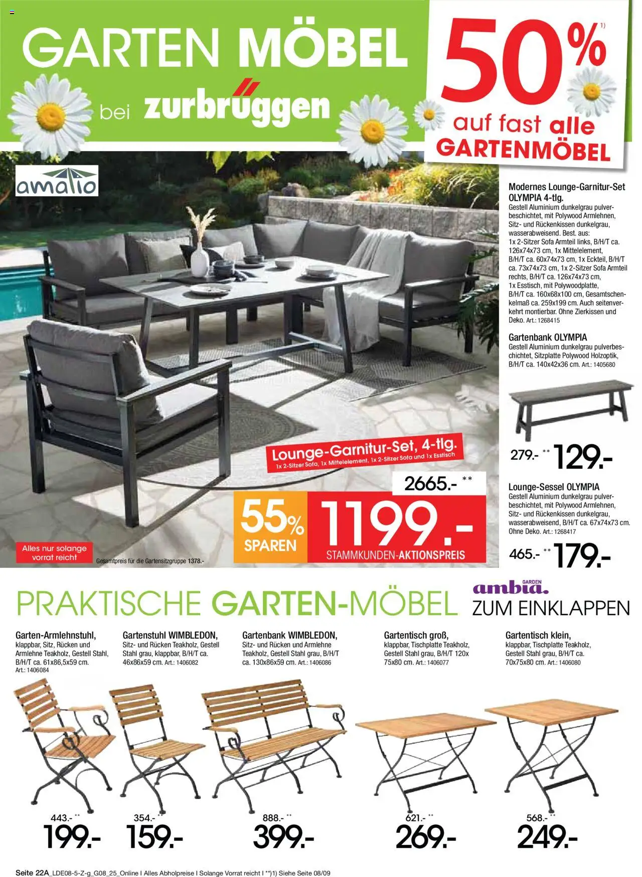 Zurbrüggen Prospekt Bonus Sonder-Tage - gültig ab dem 02.08.2025 | Seite: 38 | Produkte: Esstisch, Sofa, Gartenmöbel